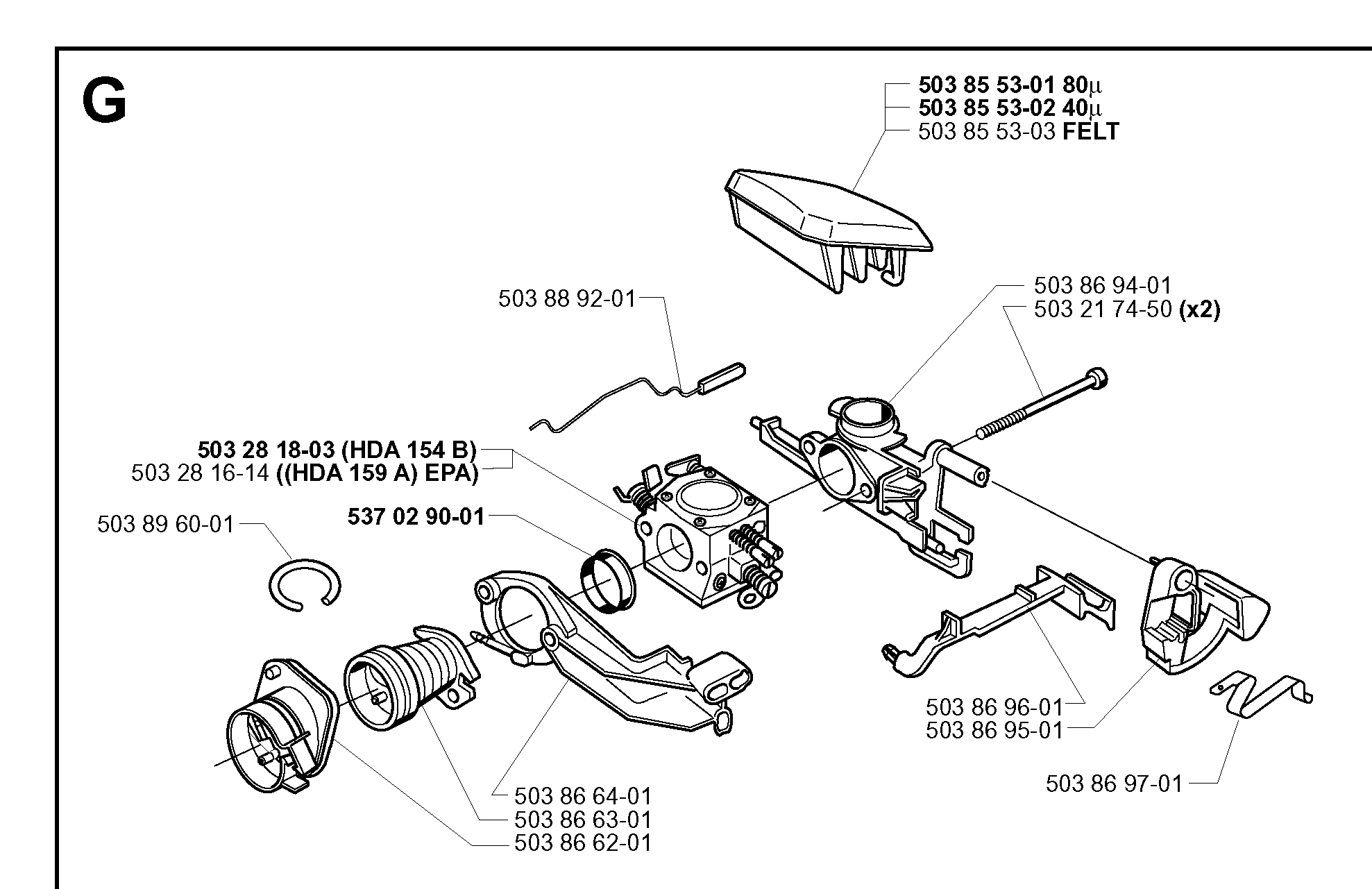 CARBURETOR & AIR FILTER