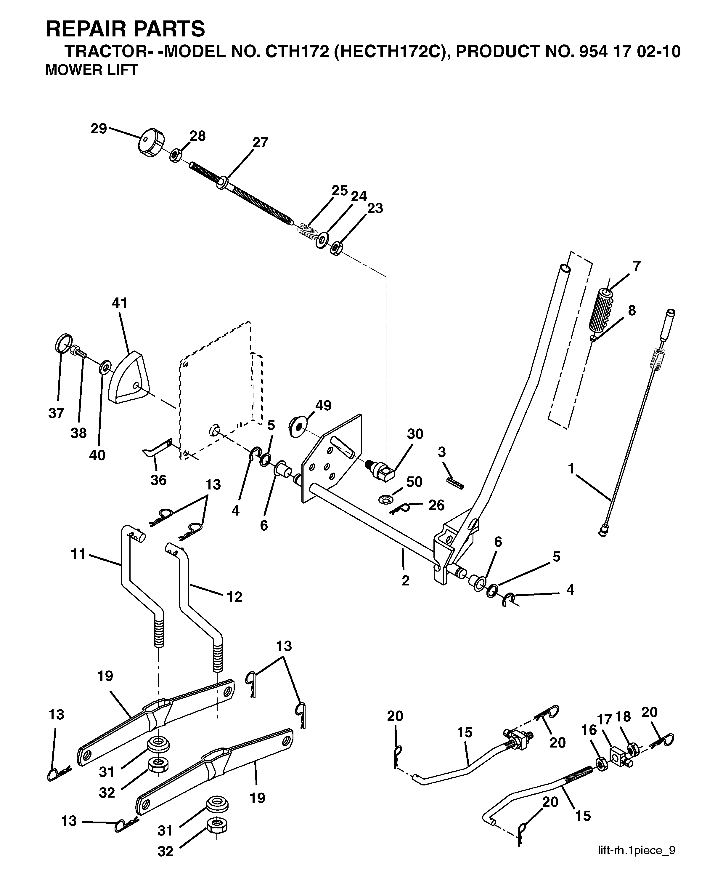 MOWER LIFT / DECK LIFT