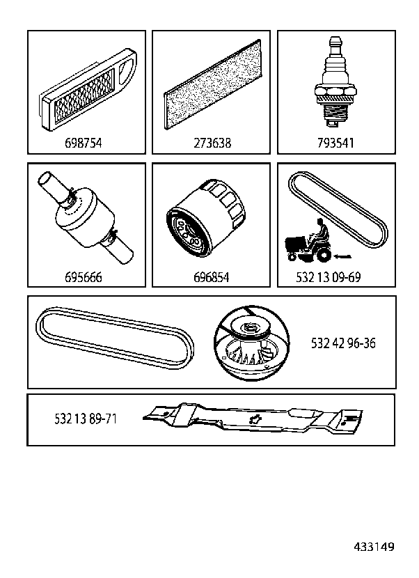 FREQUENTLY USED PARTS