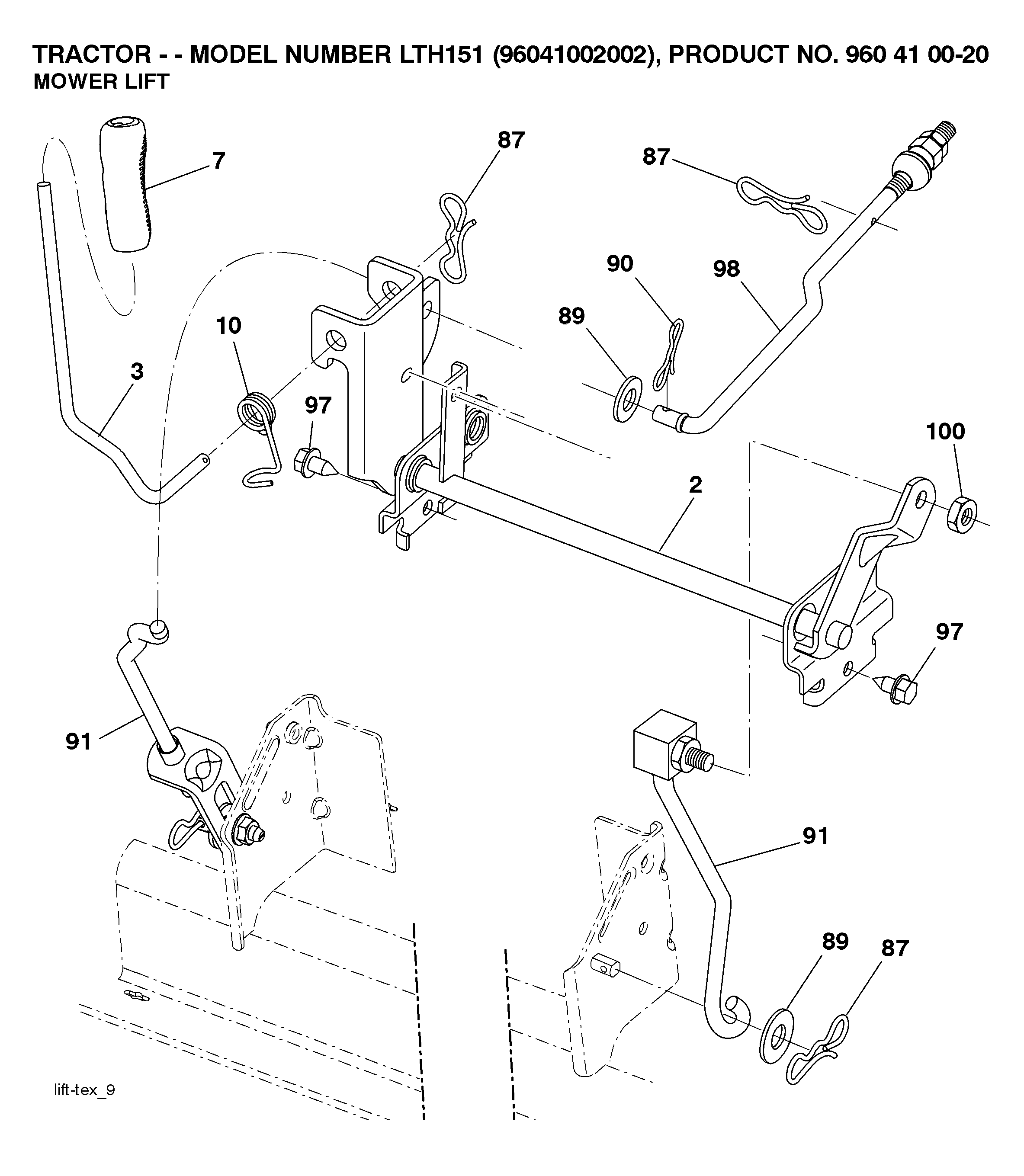 MOWER LIFT / DECK LIFT