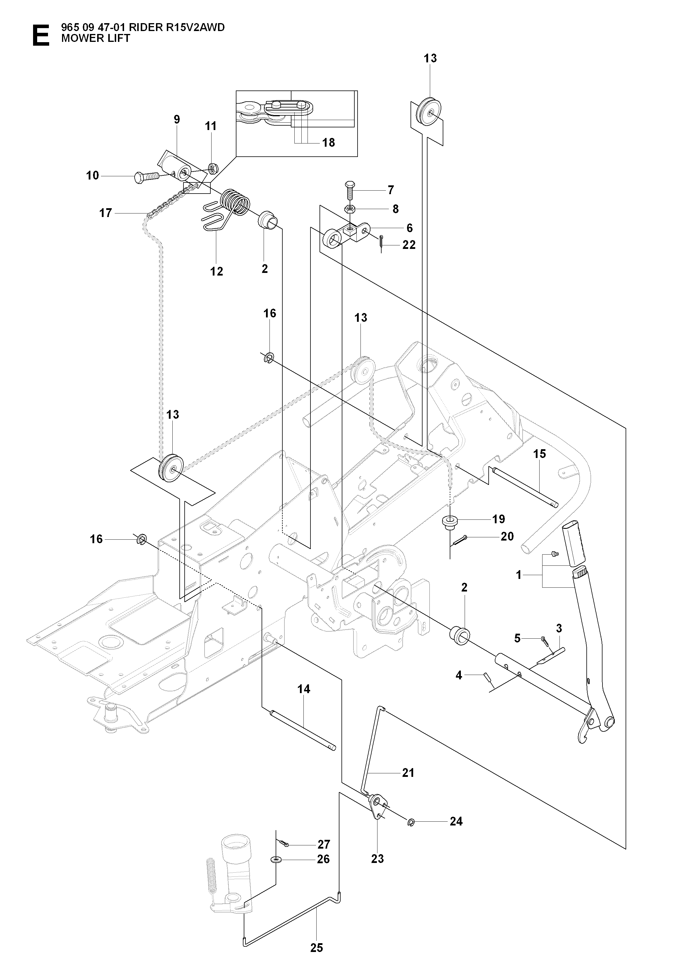 MOWER LIFT / DECK LIFT