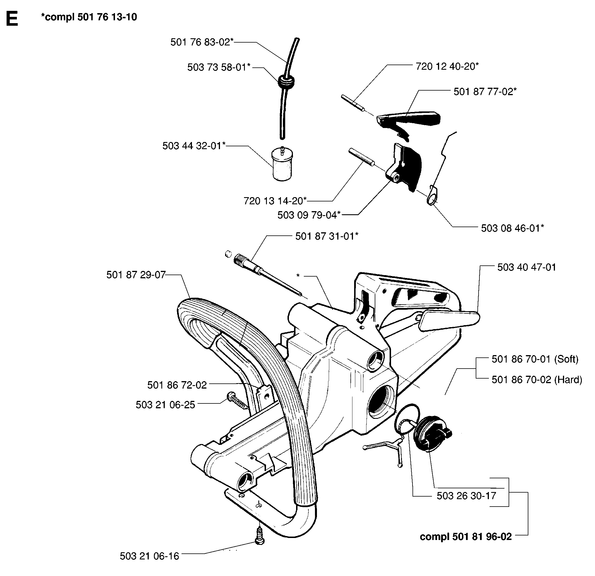 FUEL TANK & HANDLE