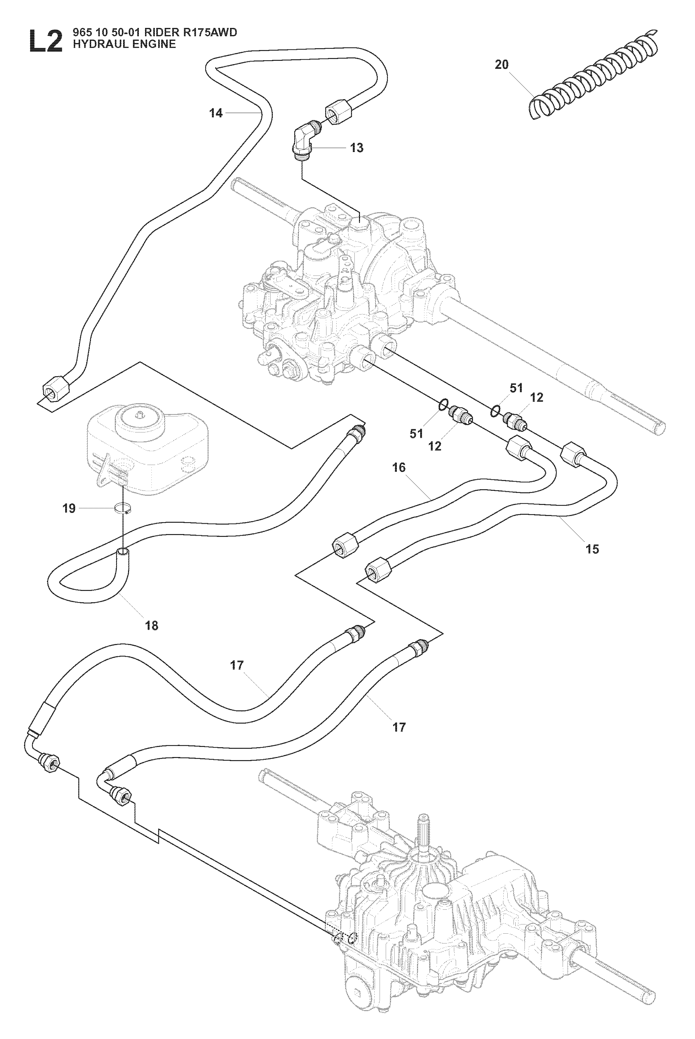 HYDRAULIC PUMP - MOTOR