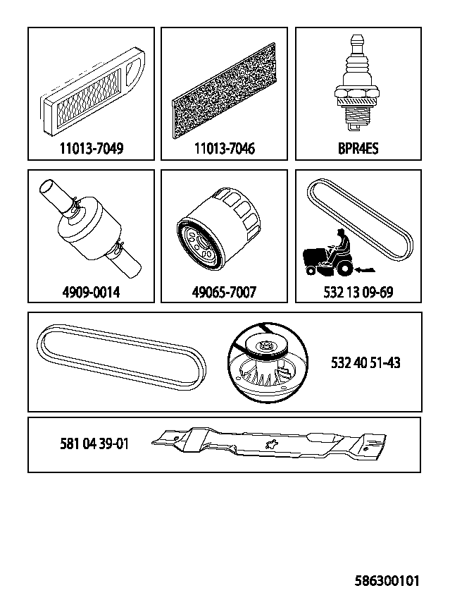 FREQUENTLY USED PARTS