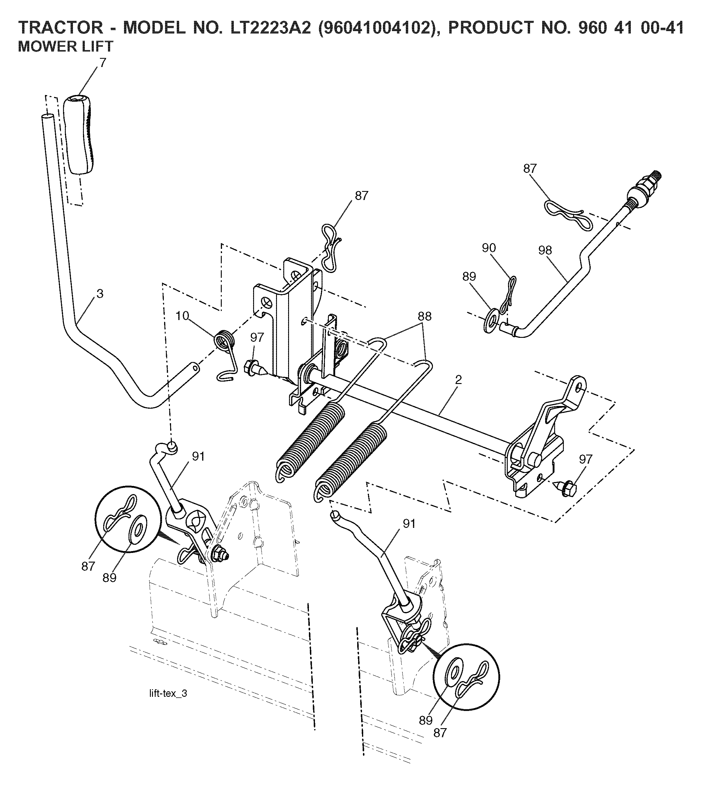 MOWER LIFT / DECK LIFT