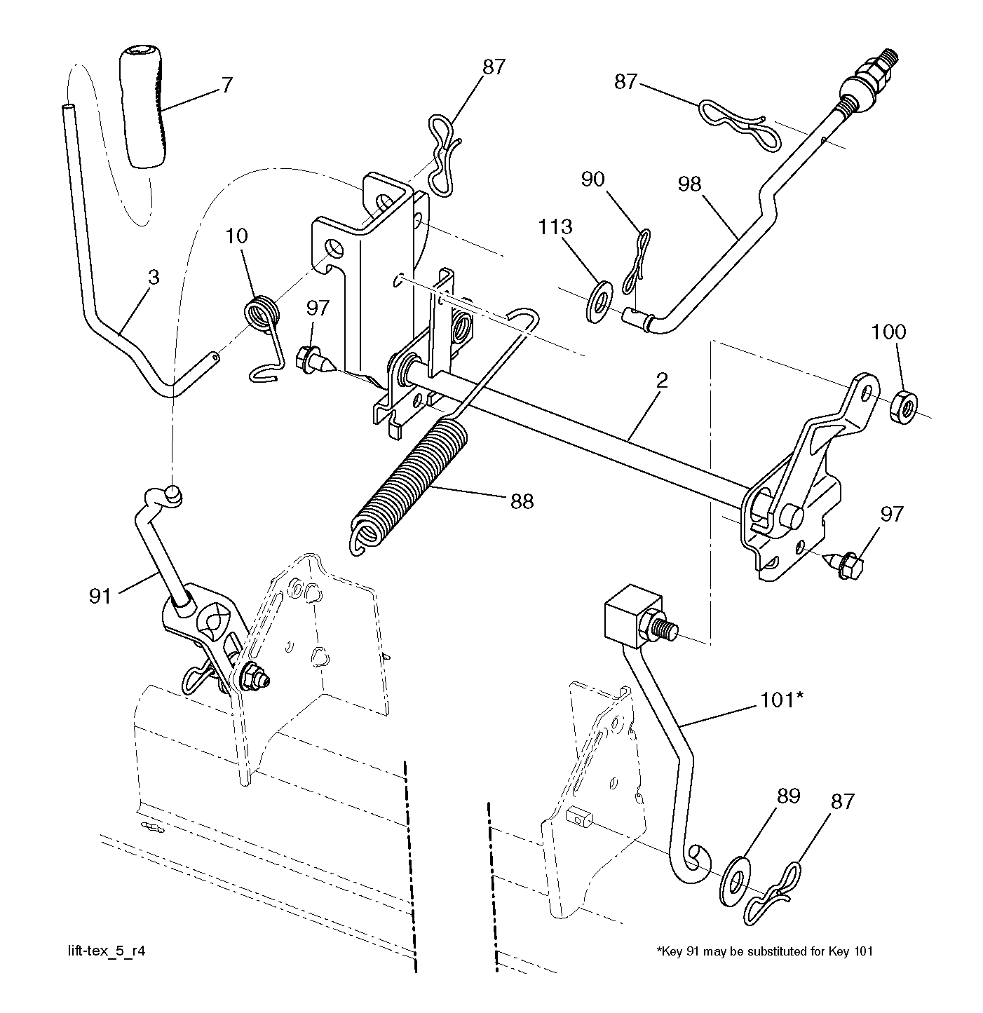 MOWER LIFT / DECK LIFT