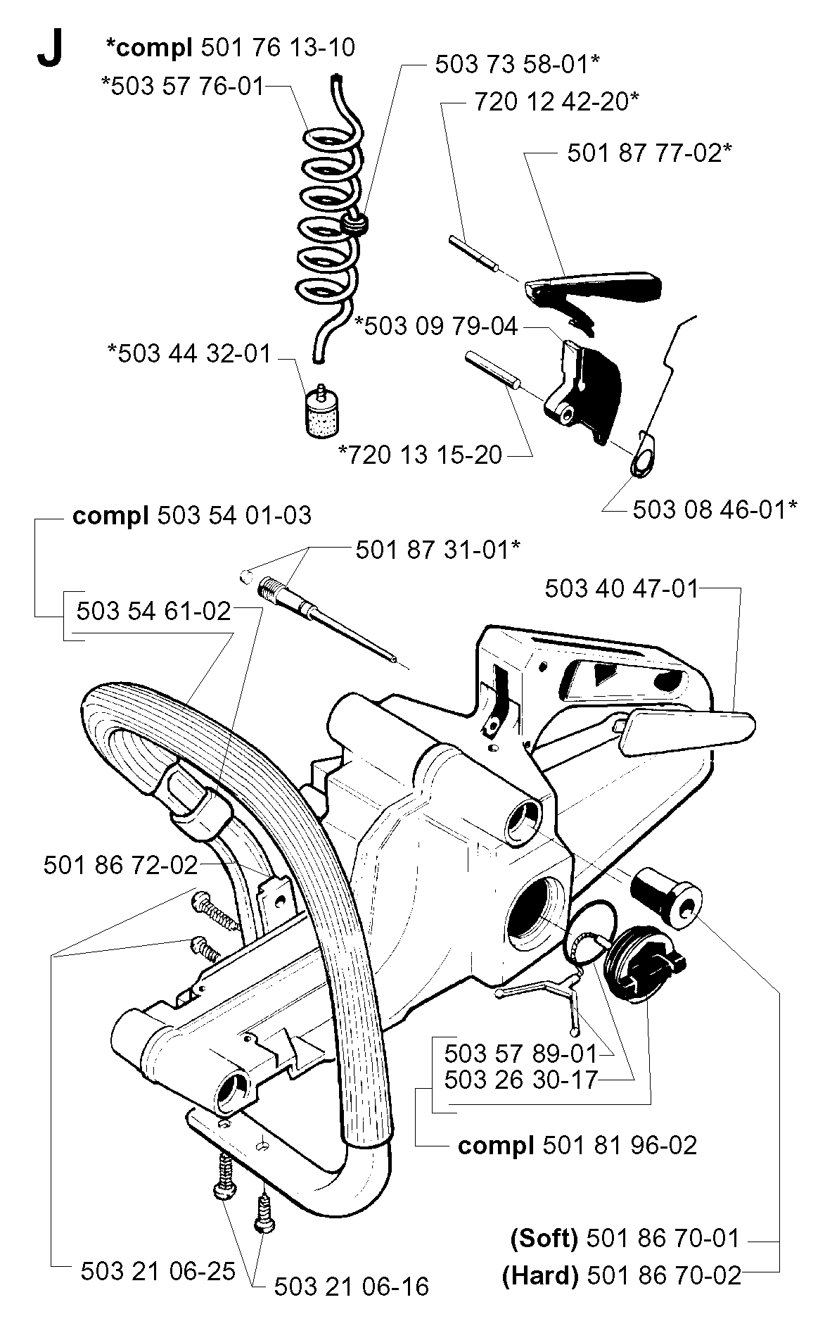 FUEL TANK & HANDLE