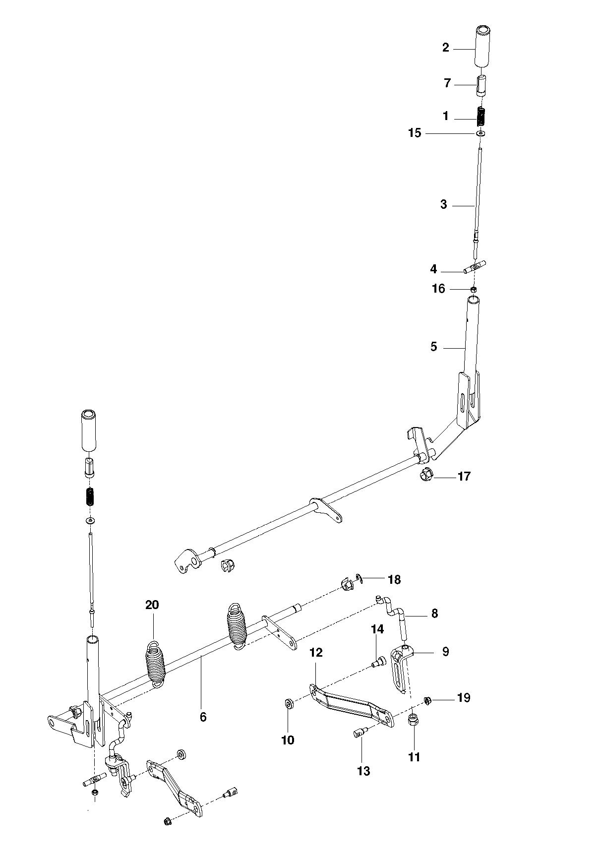 BRAKE / REAR MOWER LIFT