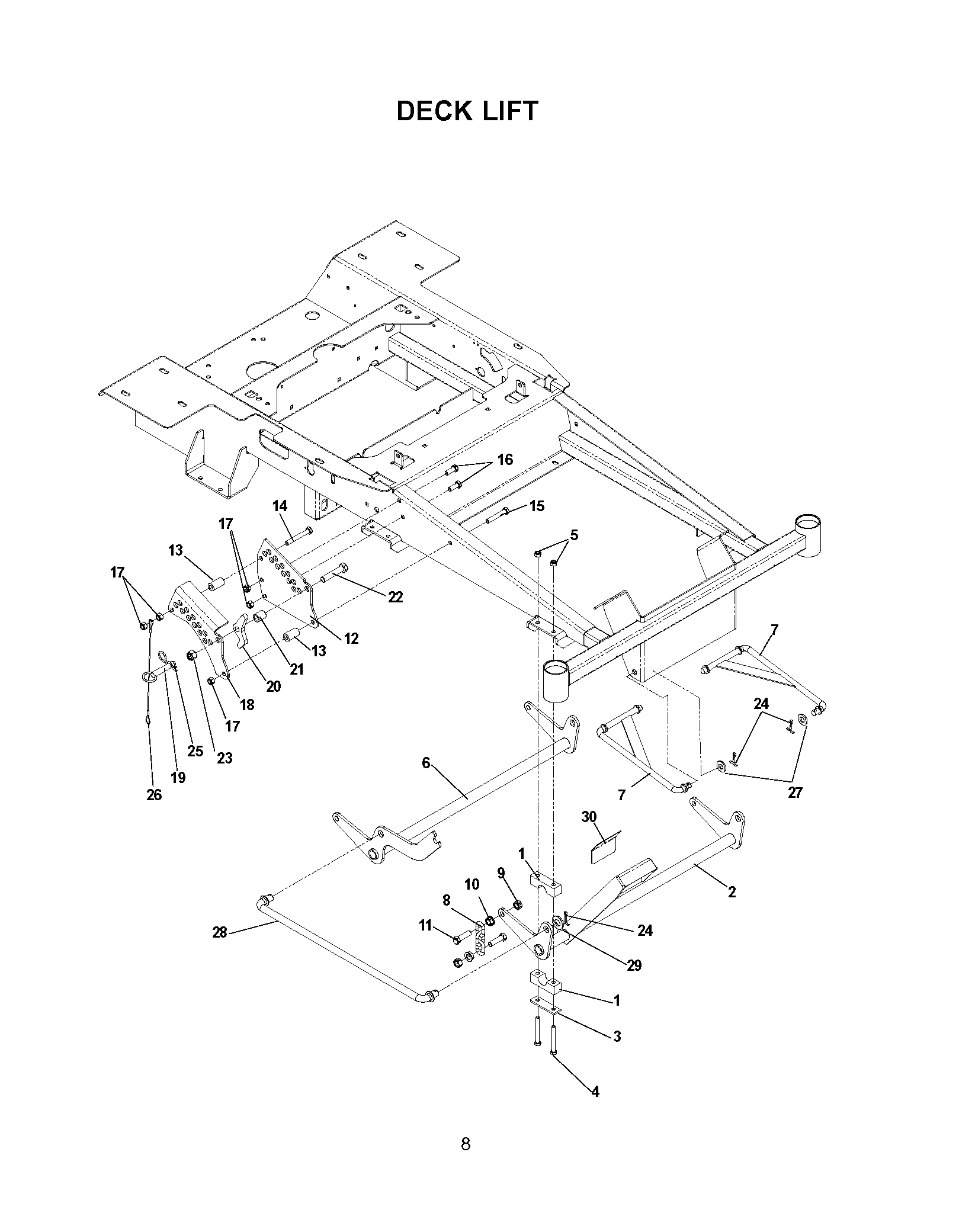 MOWER LIFT / DECK LIFT