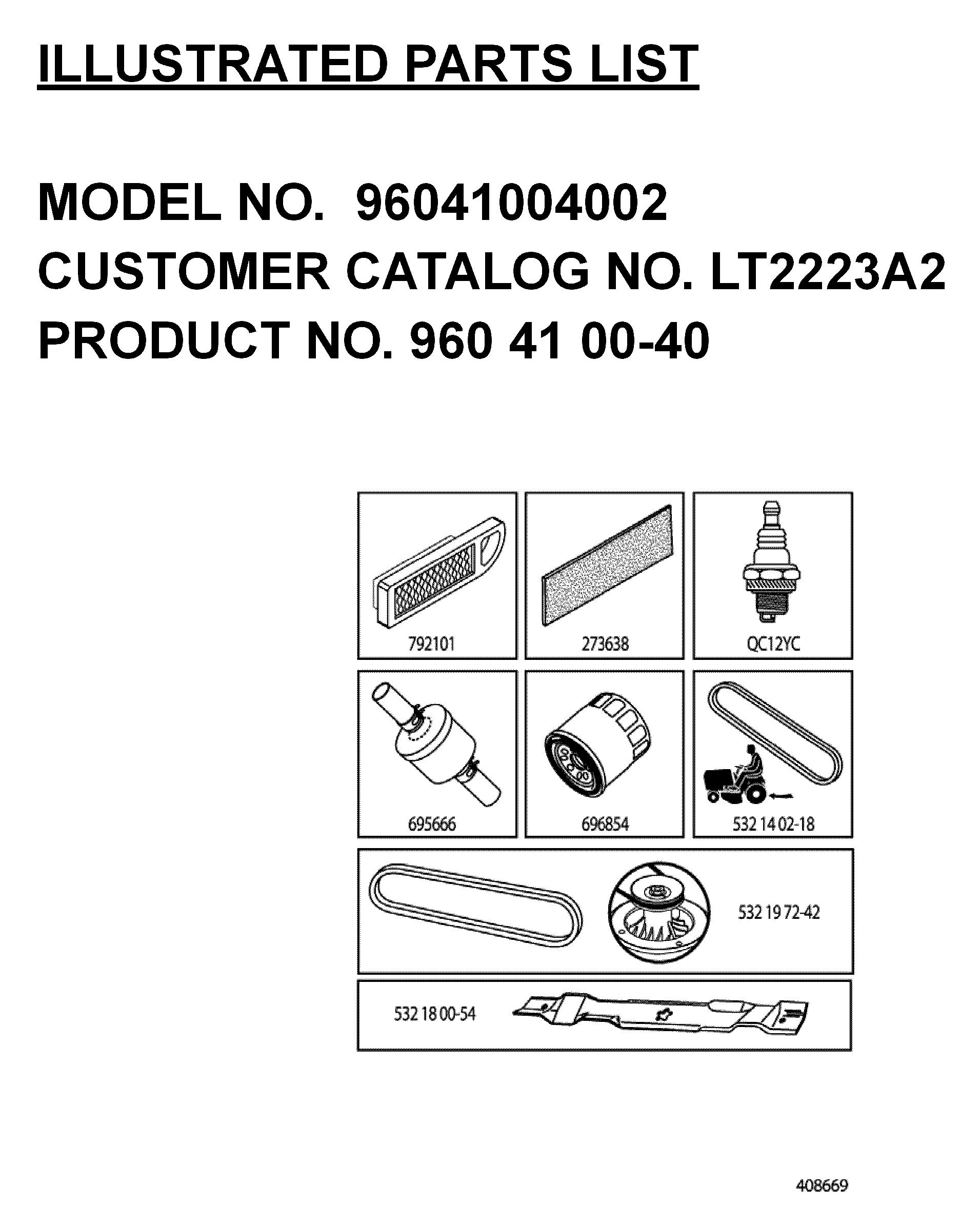 FREQUENTLY USED PARTS