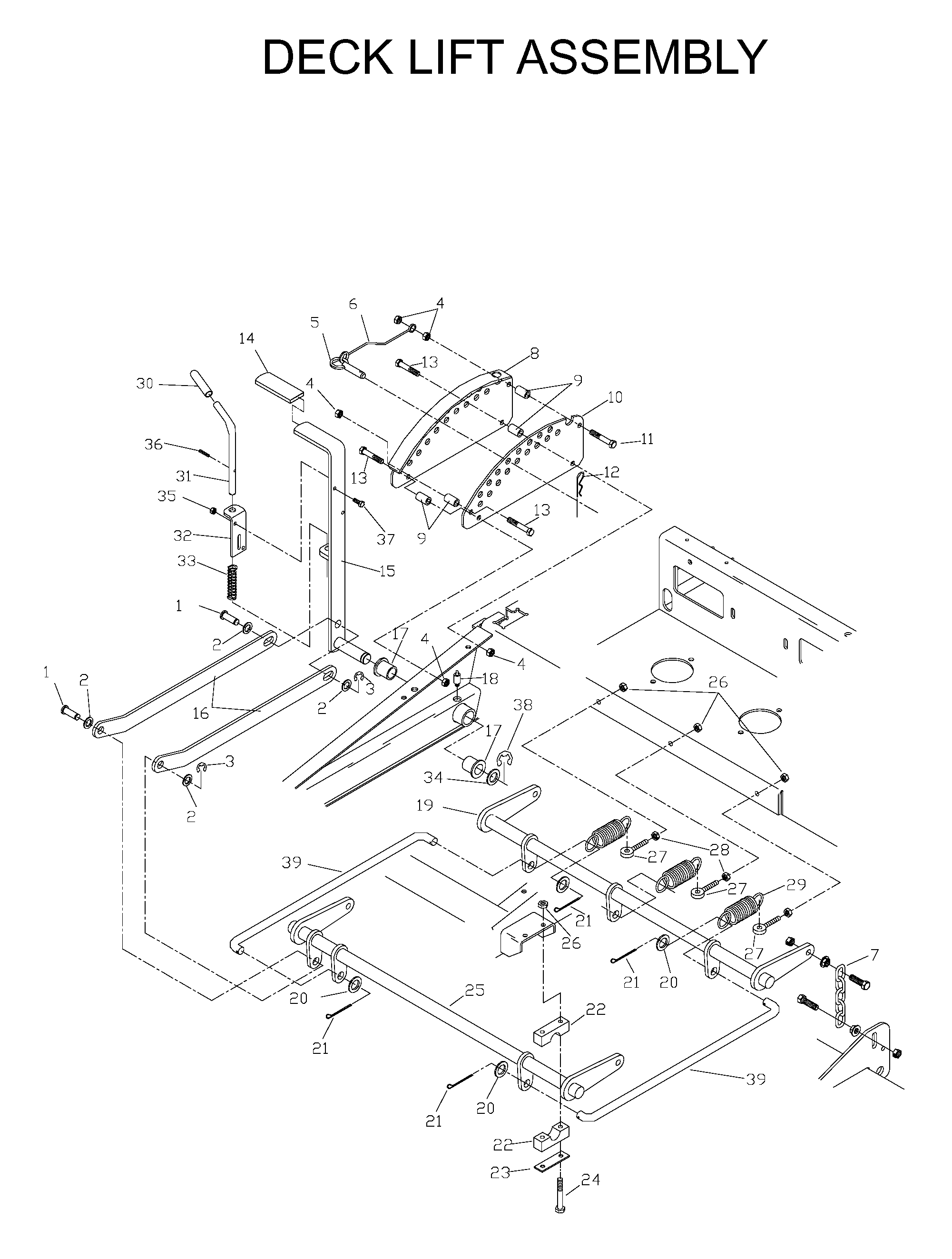 MOWER LIFT / DECK LIFT