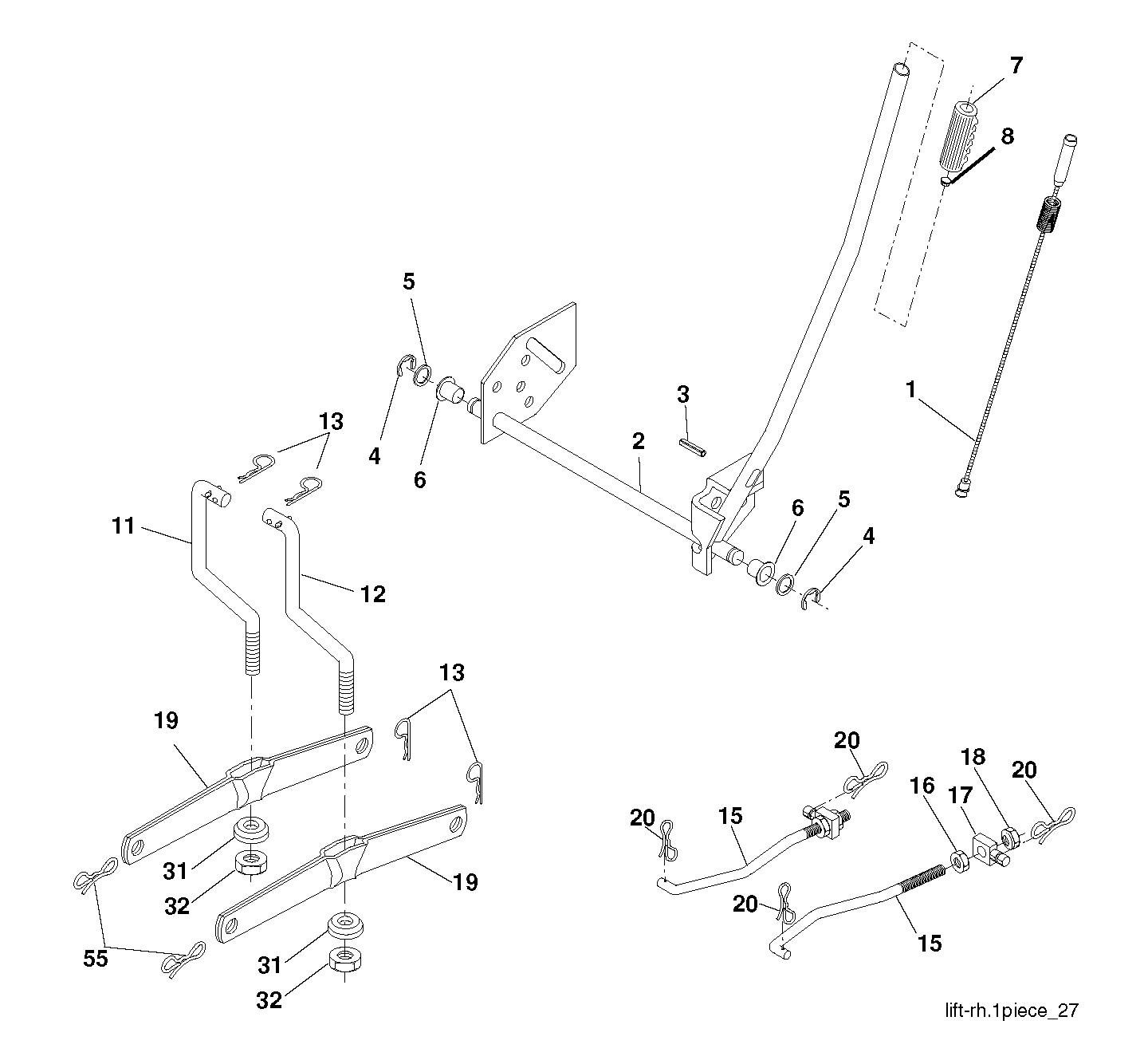 MOWER LIFT / DECK LIFT