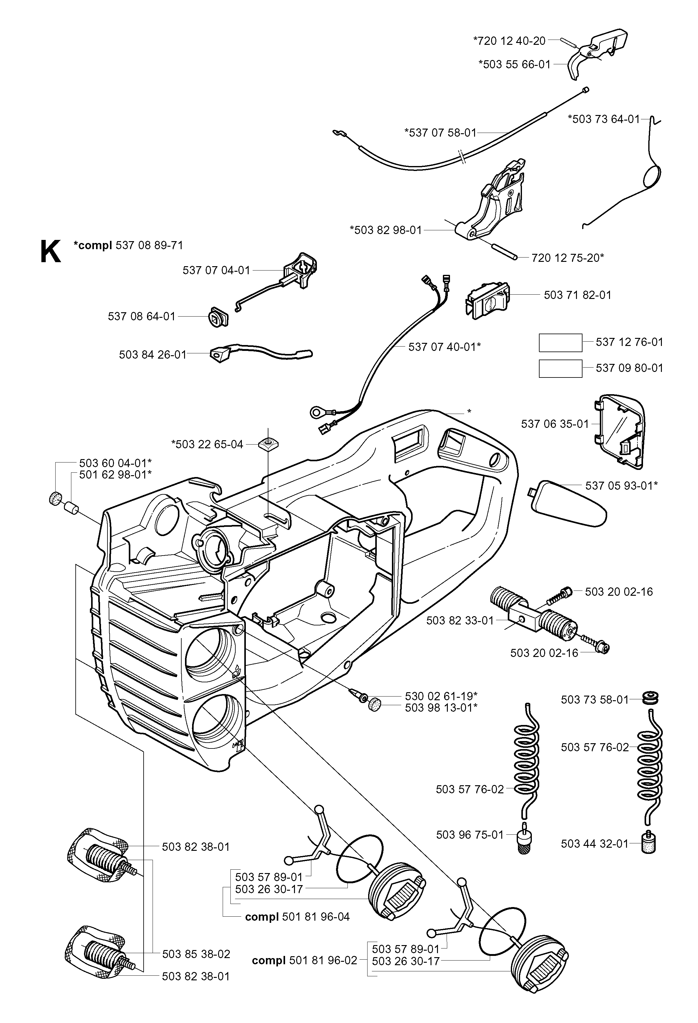 FUEL TANK & HANDLE