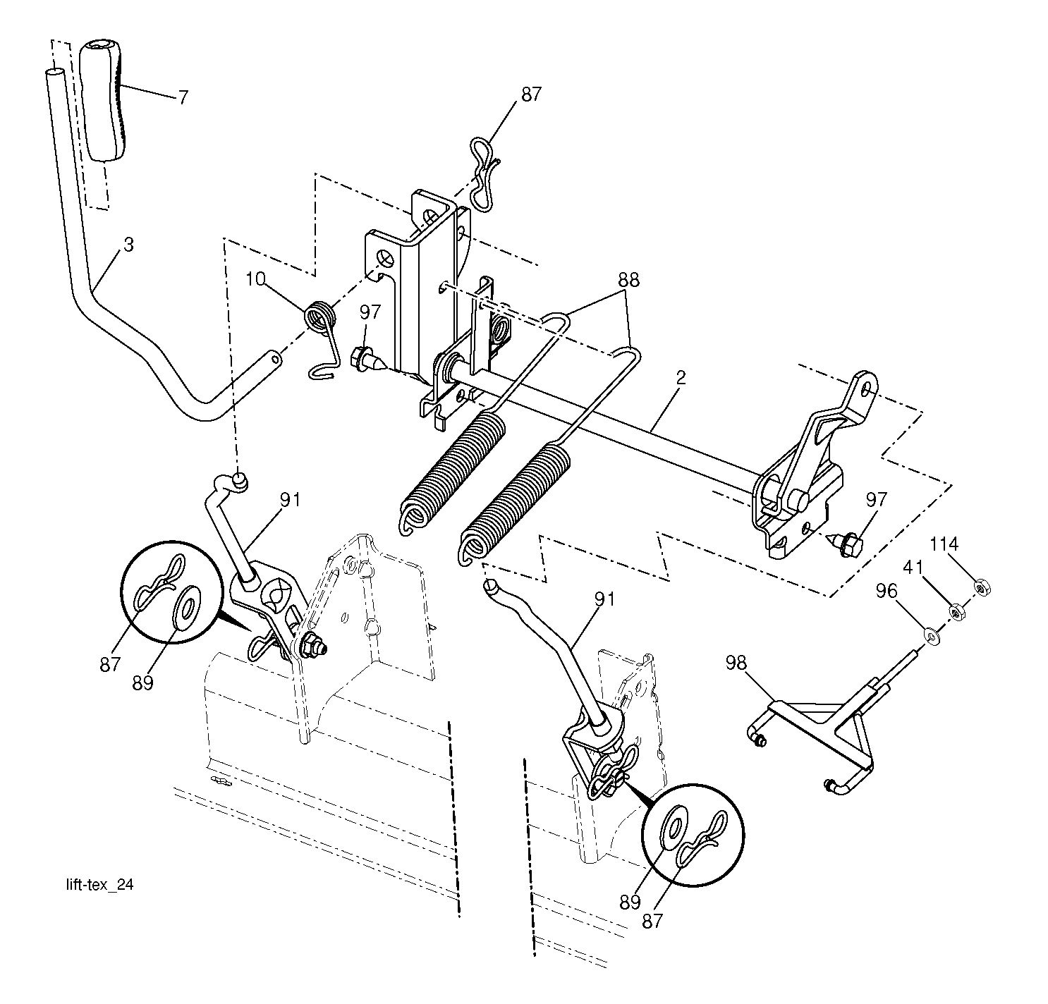 MOWER LIFT / DECK LIFT