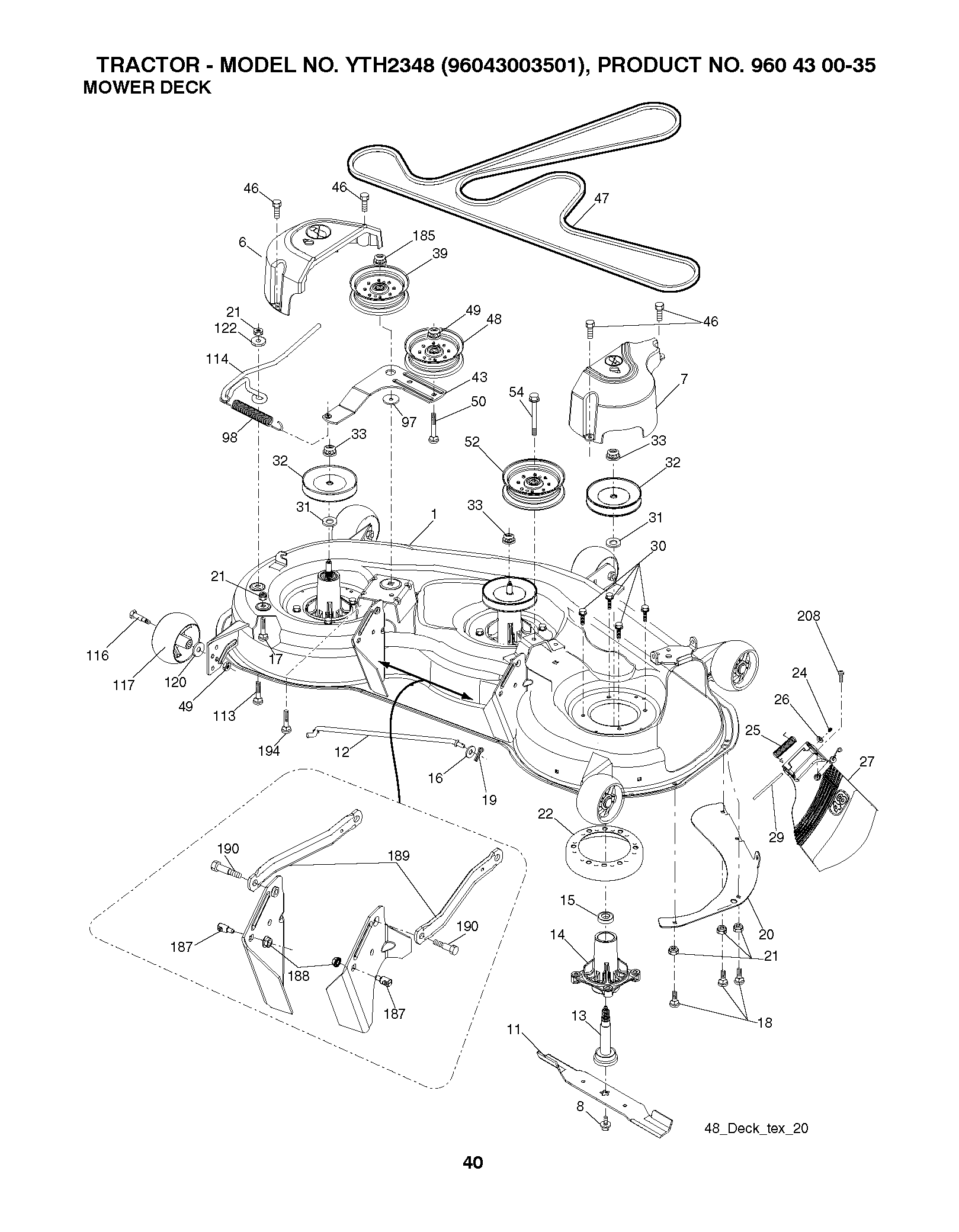 MOWER DECK / CUTTING DECK