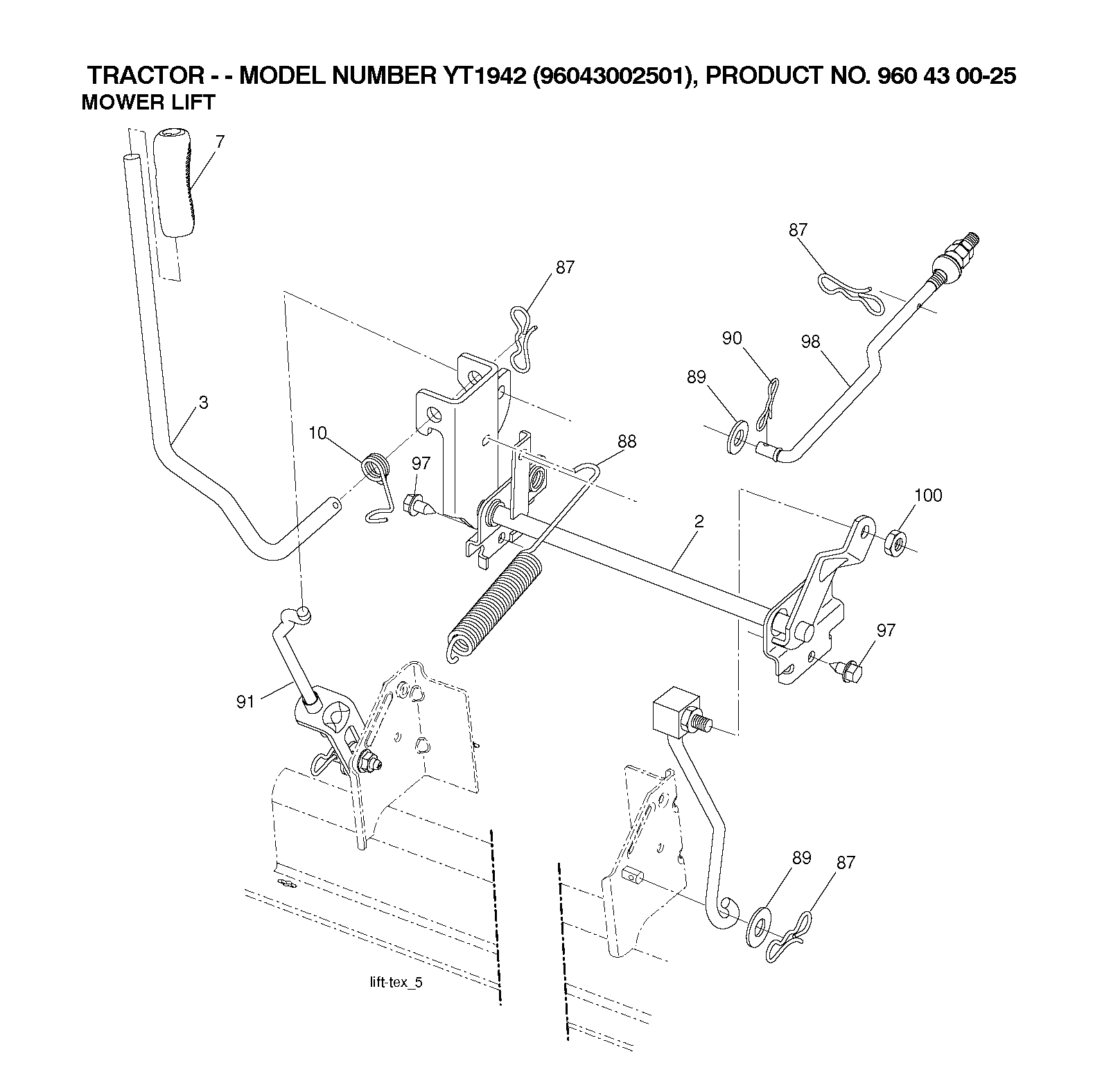 MOWER LIFT / DECK LIFT
