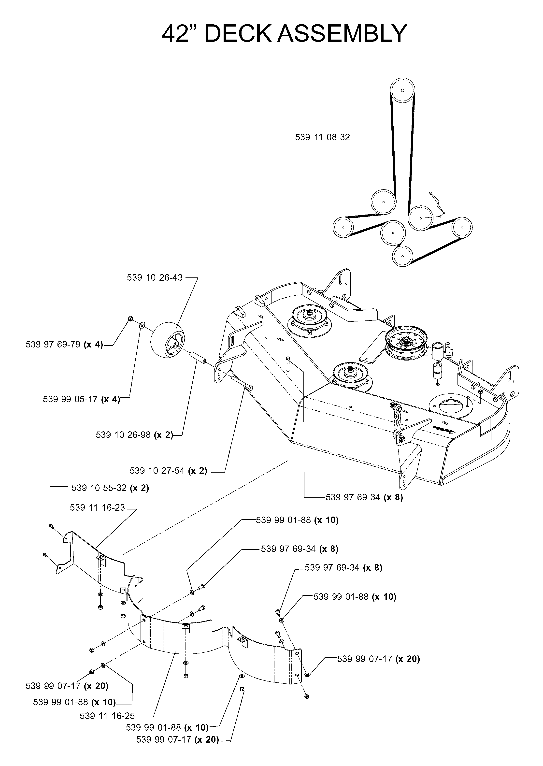 42INCH CUTTING DECK