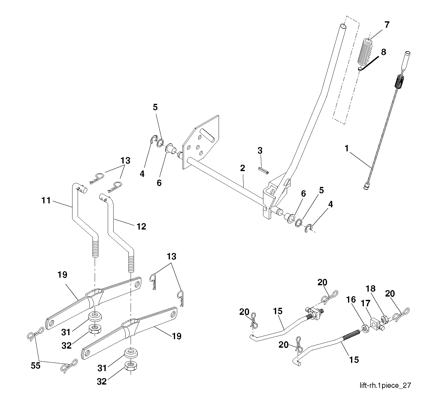 MOWER LIFT / DECK LIFT