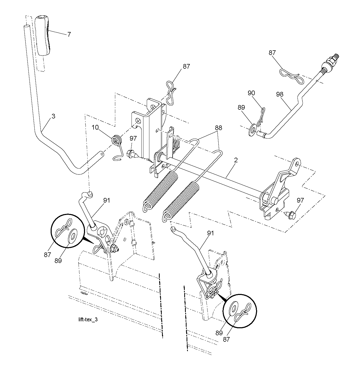 MOWER LIFT / DECK LIFT