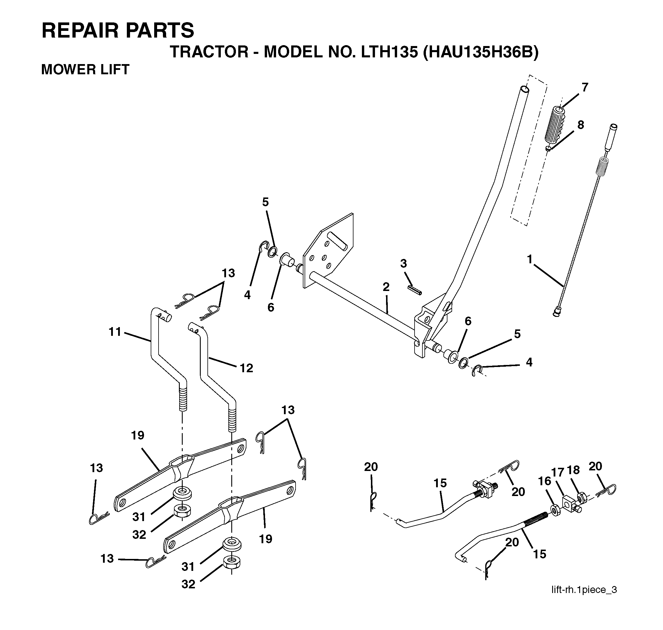 MOWER LIFT / DECK LIFT