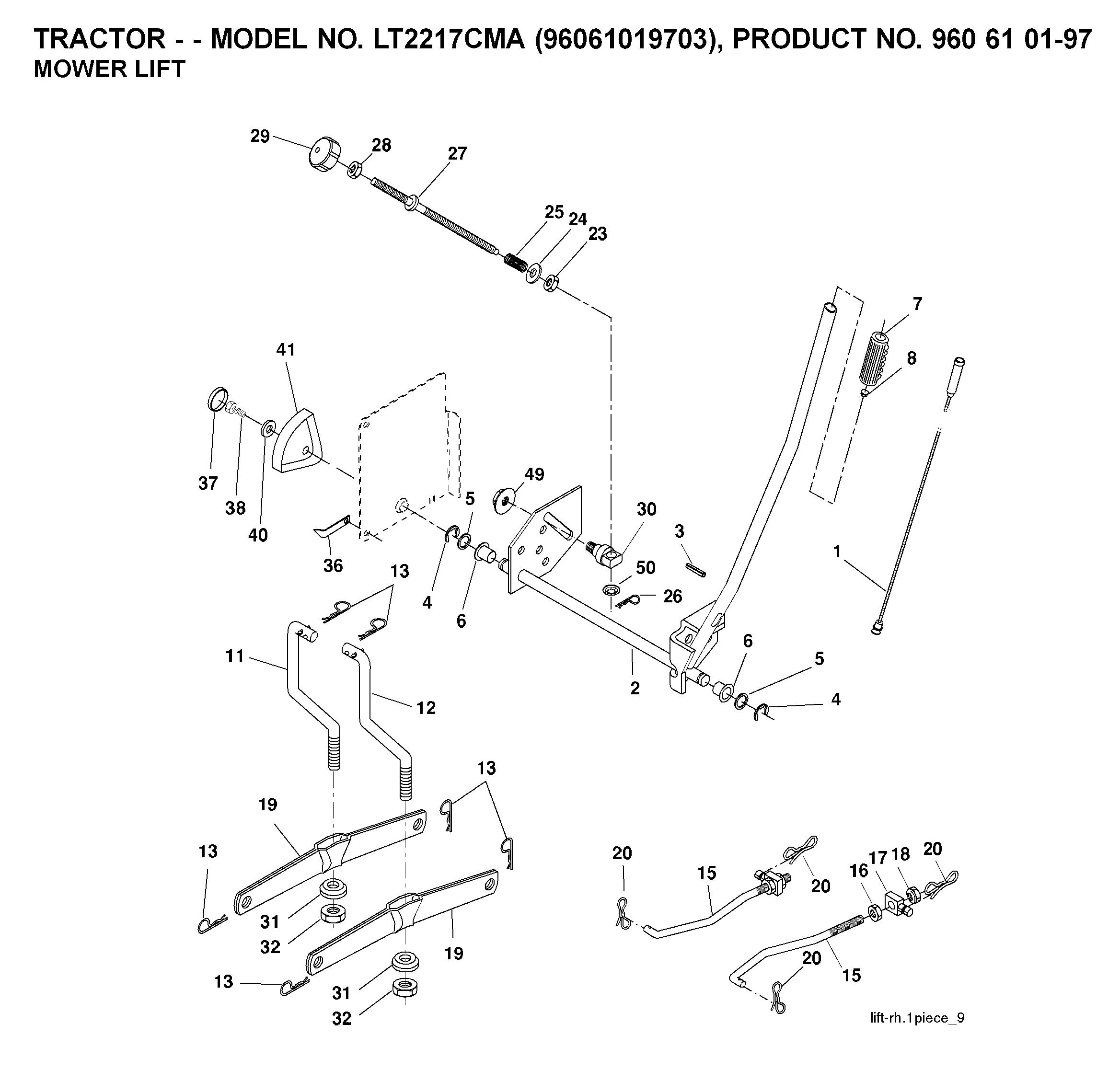 MOWER LIFT / DECK LIFT