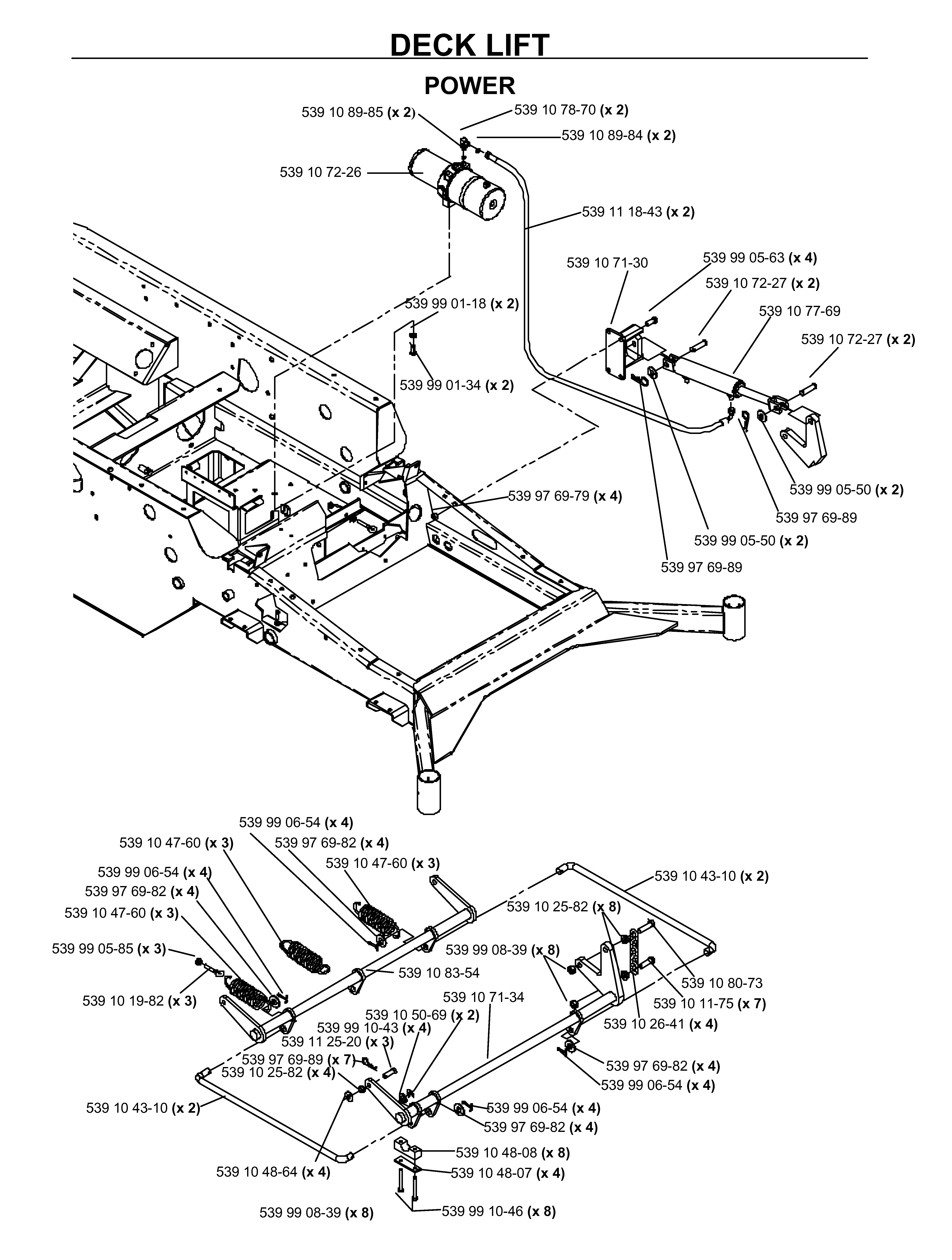 MOWER LIFT / DECK LIFT