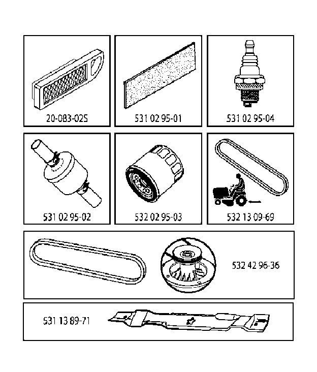 FREQUENTLY USED PARTS