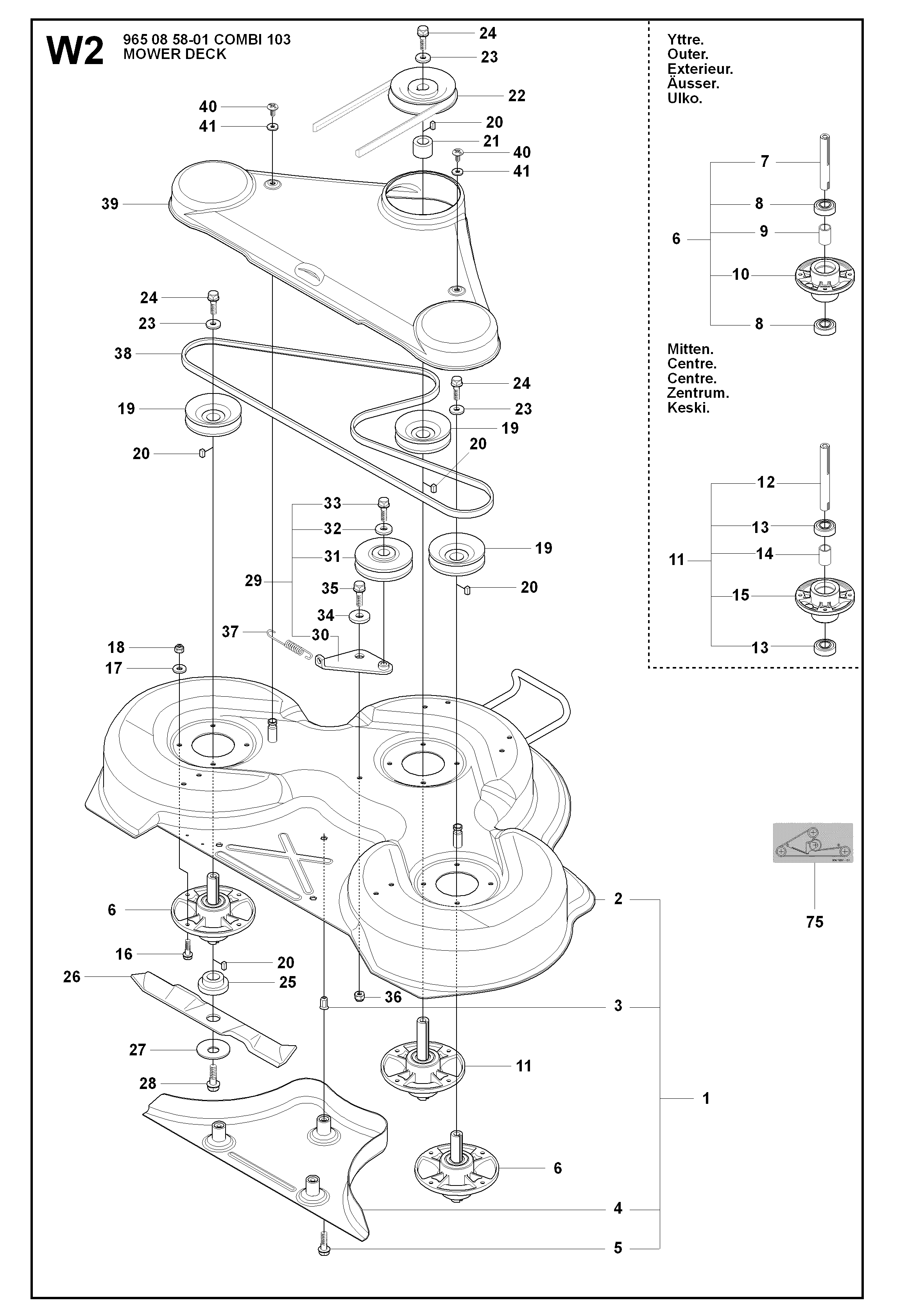 MOWER DECK / CUTTING DECK