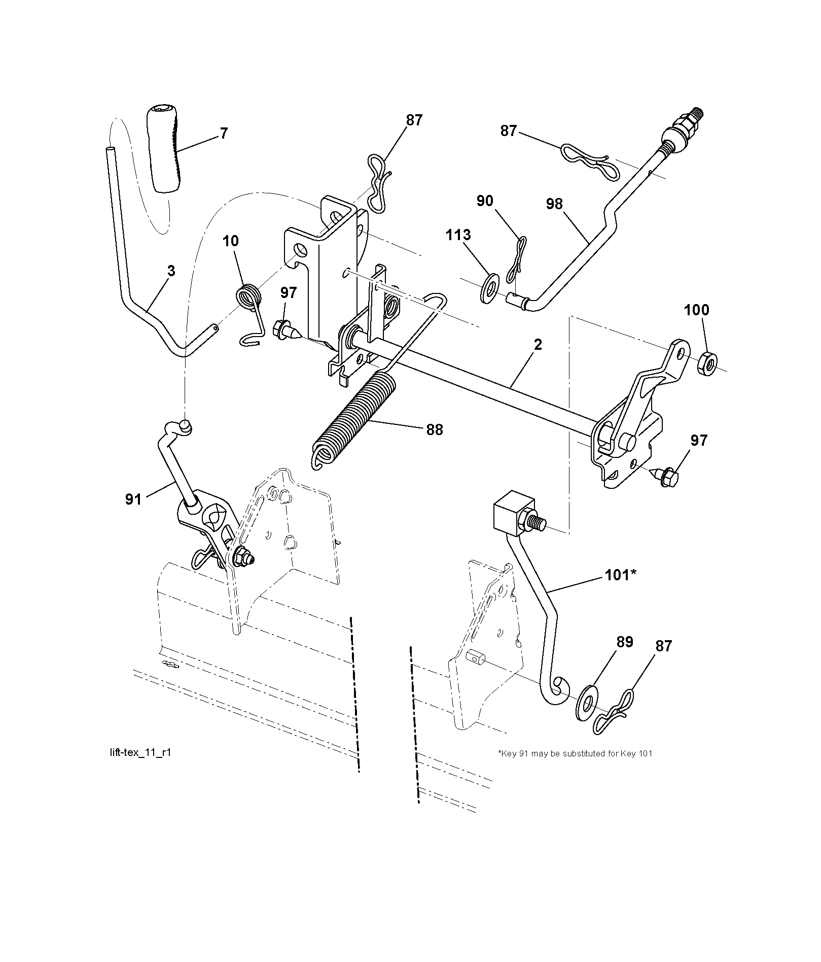 MOWER LIFT / DECK LIFT
