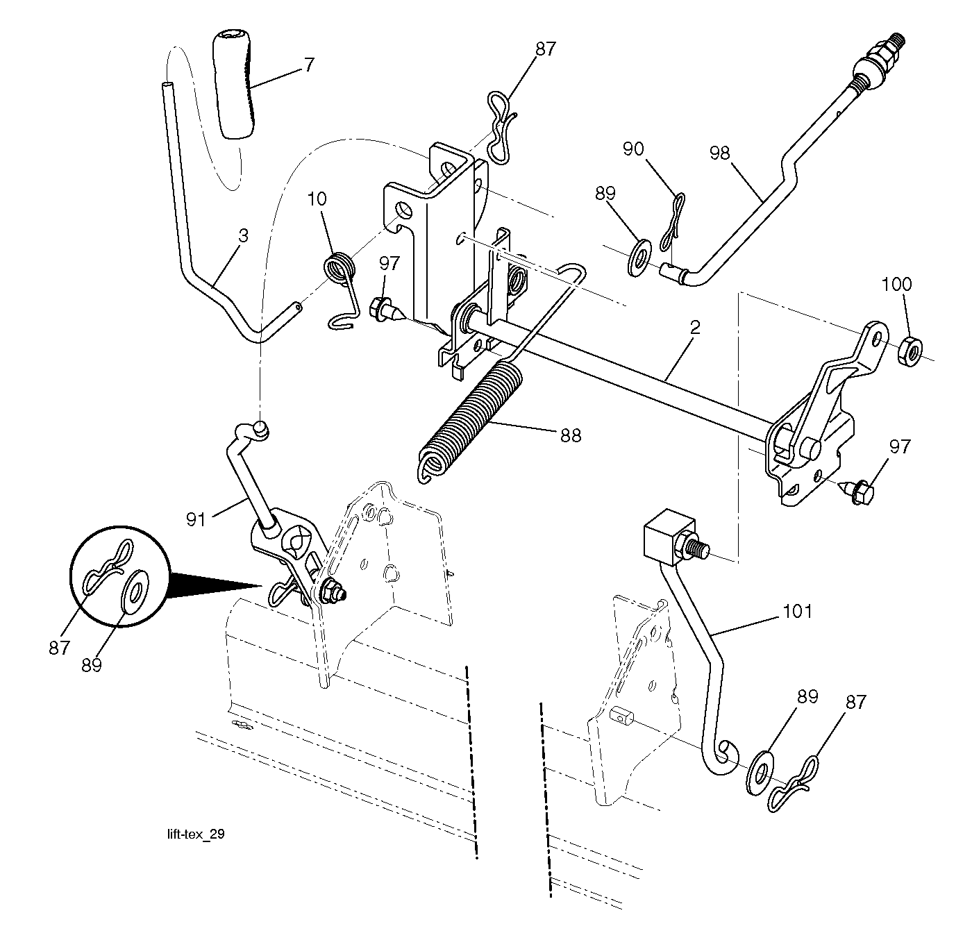 MOWER LIFT / DECK LIFT