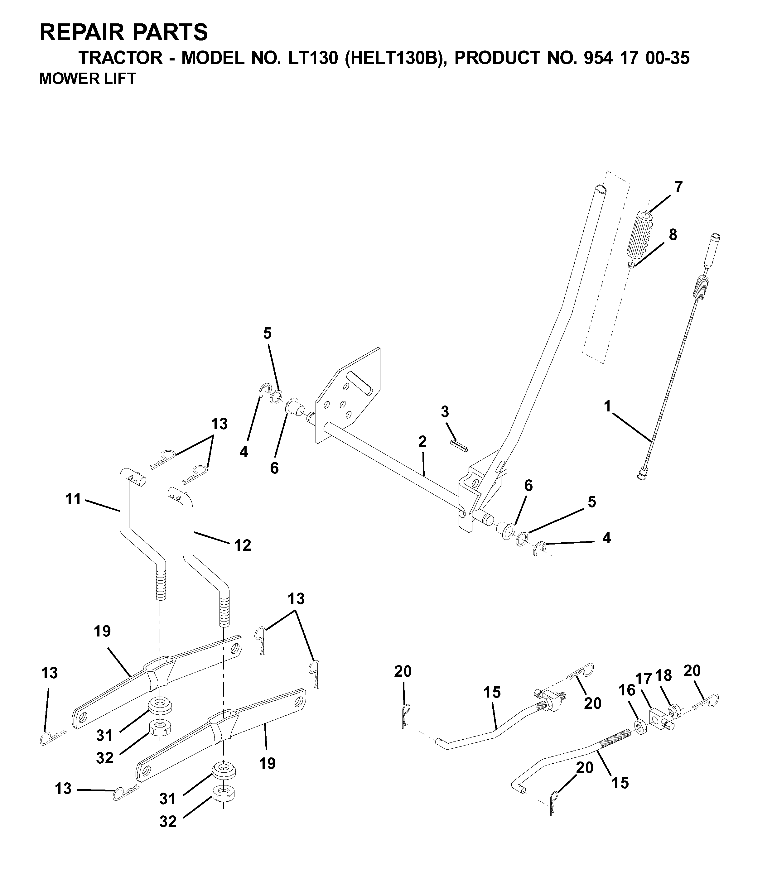 MOWER LIFT / DECK LIFT