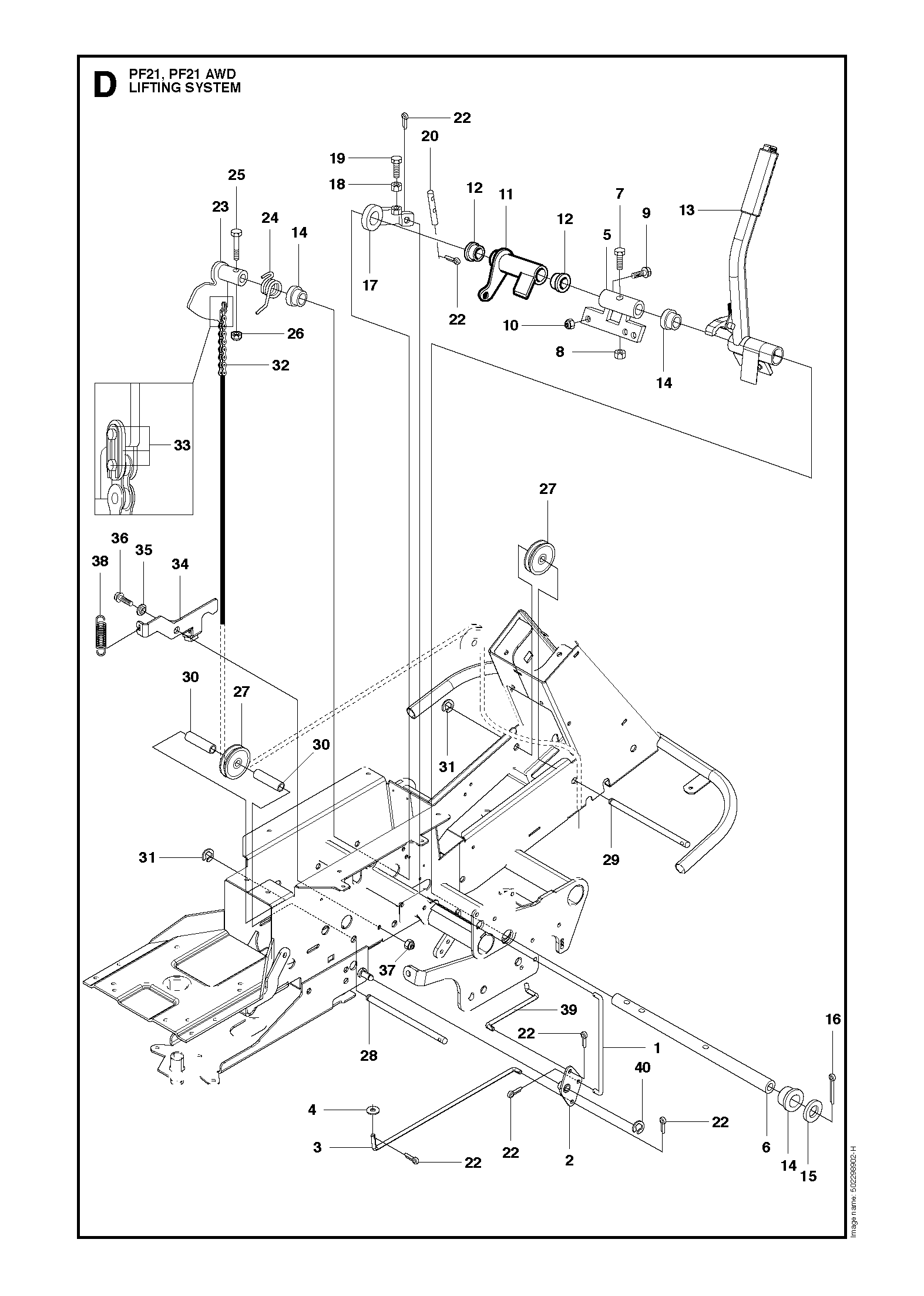 MOWER LIFT / DECK LIFT