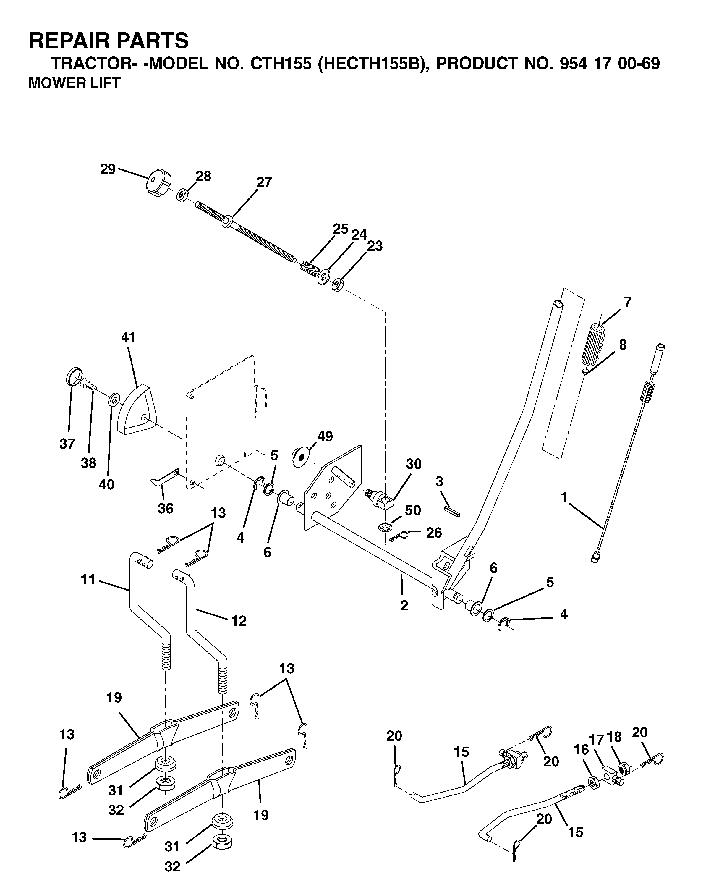 MOWER LIFT / DECK LIFT