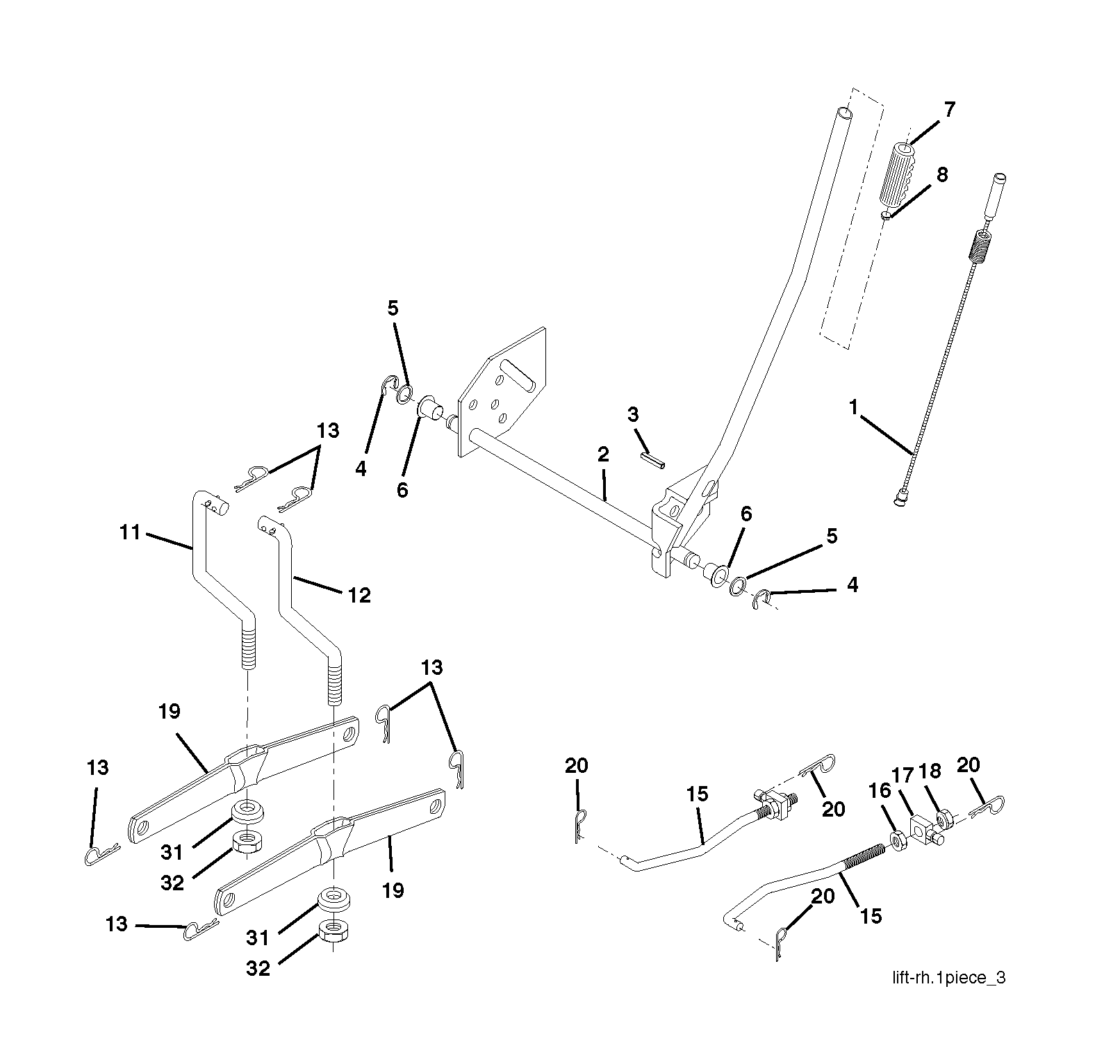 MOWER LIFT / DECK LIFT
