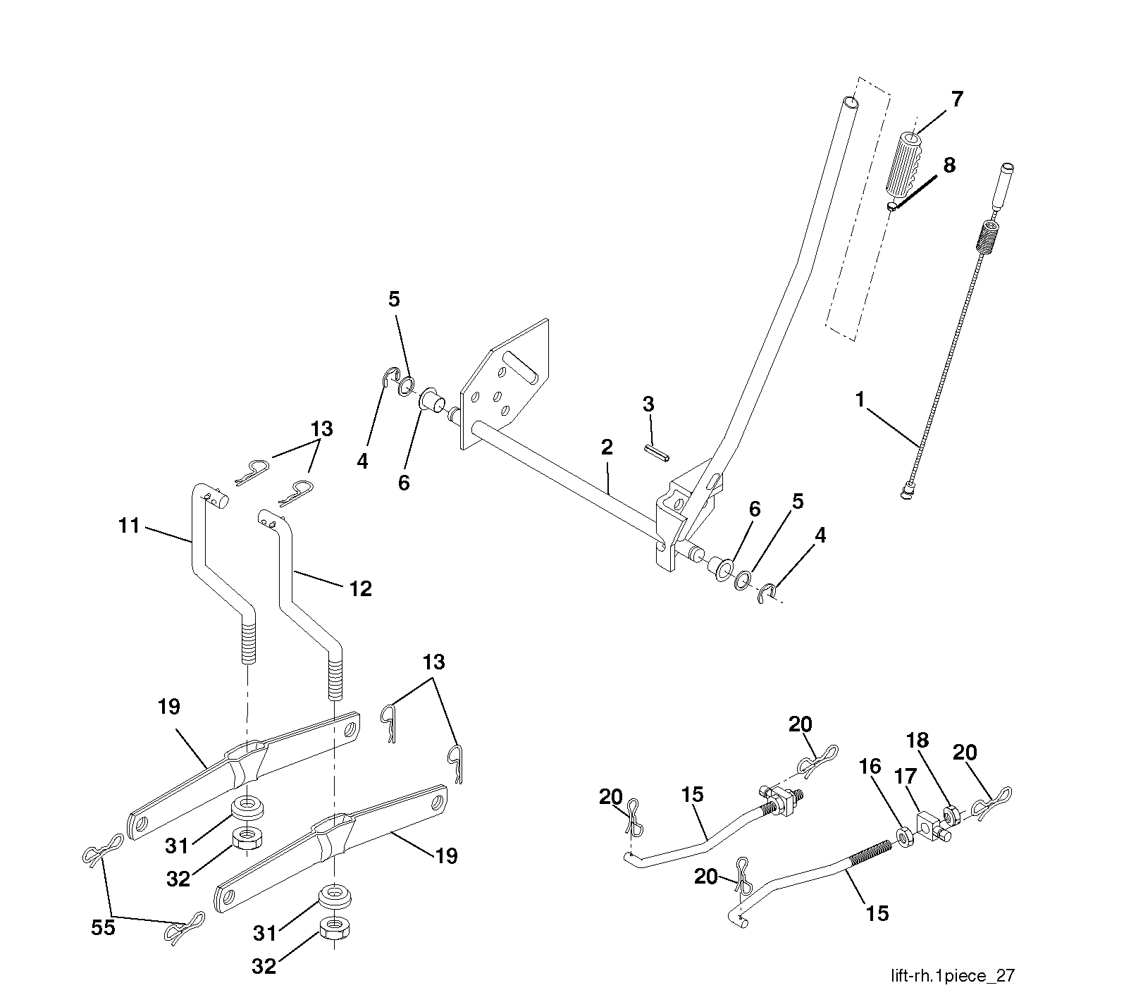 MOWER LIFT / DECK LIFT