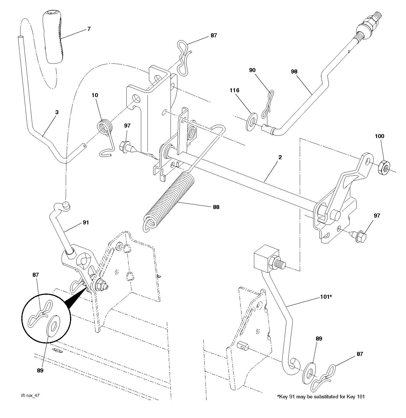 MOWER LIFT / DECK LIFT