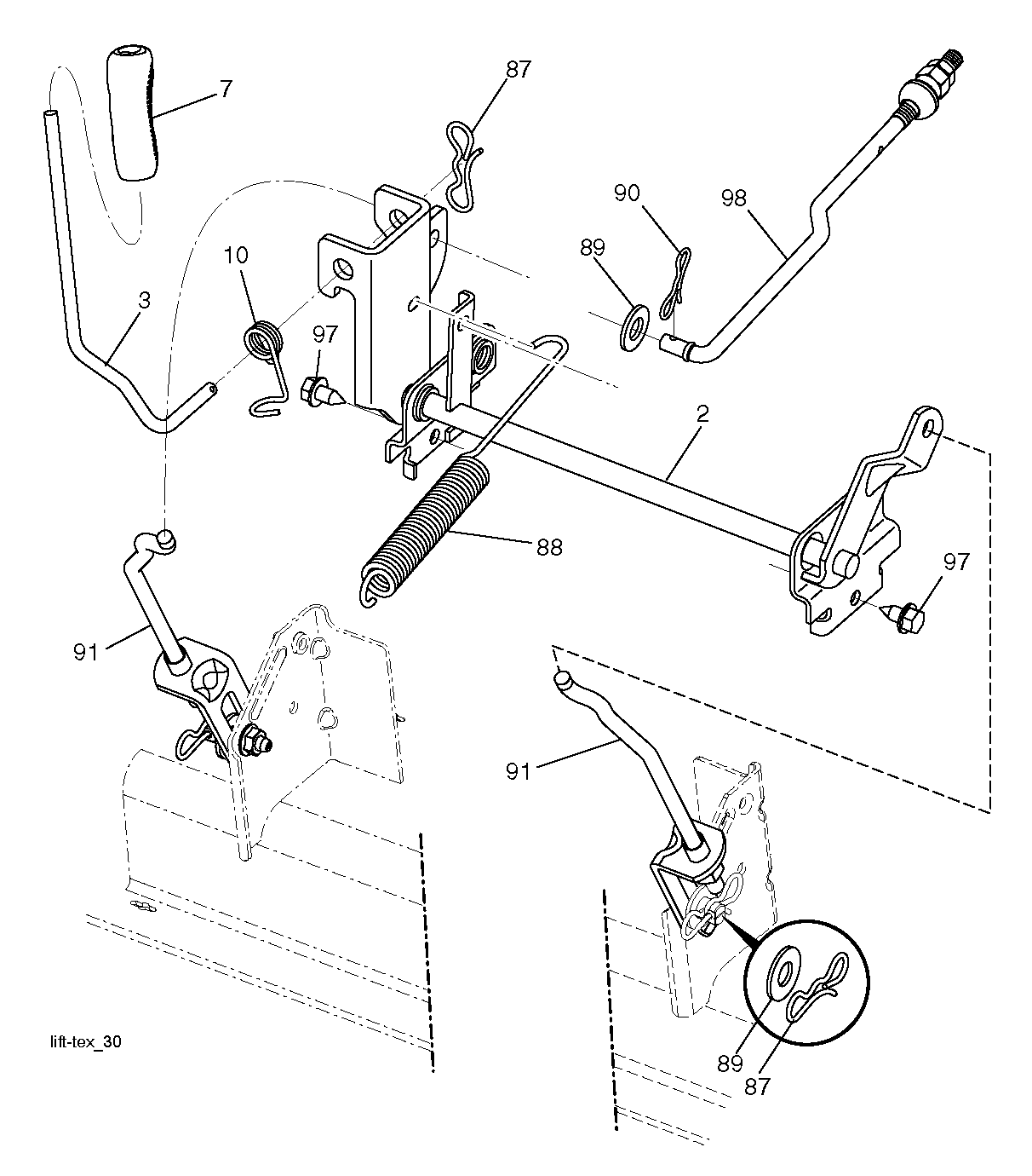 MOWER LIFT / DECK LIFT
