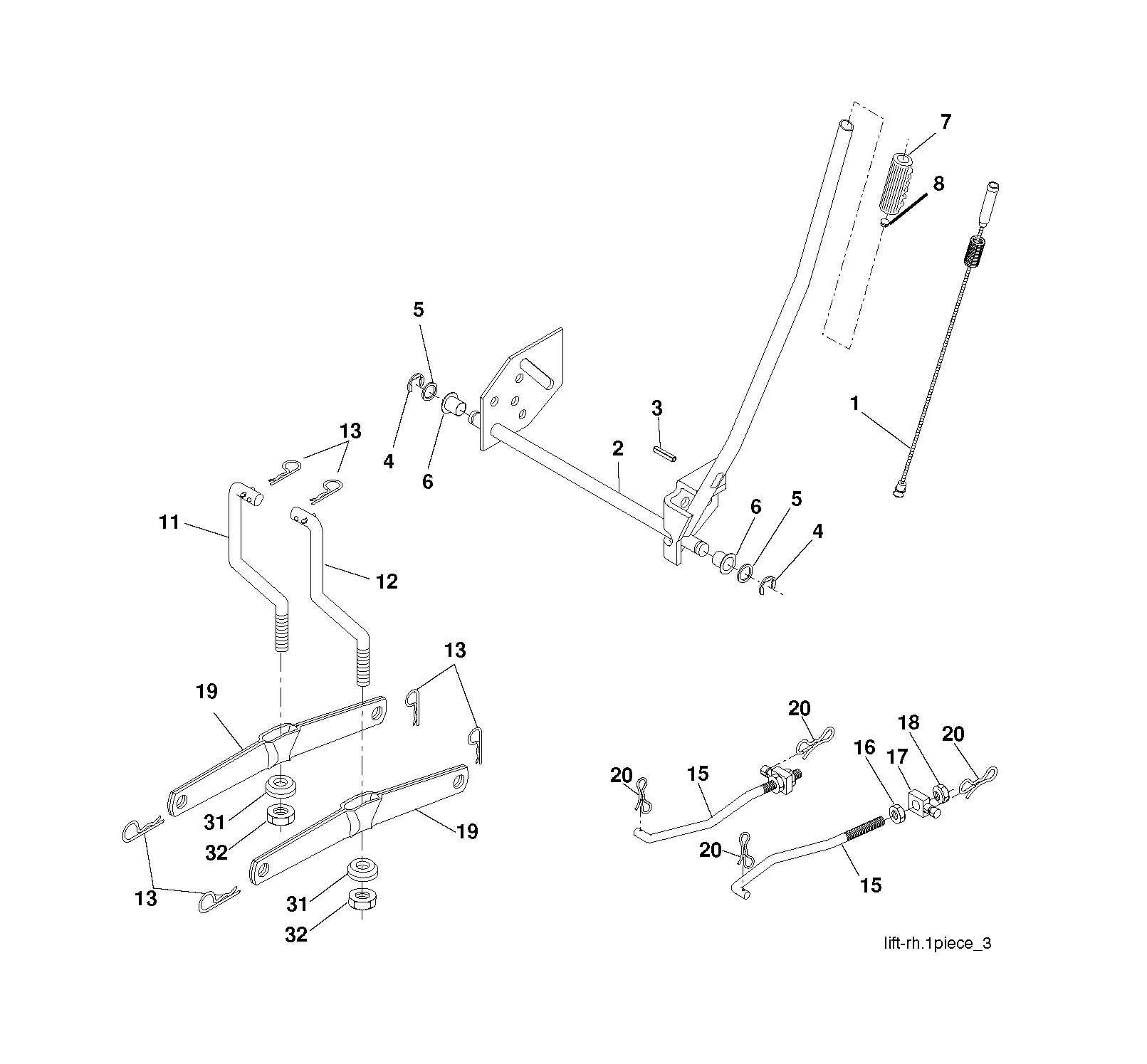MOWER LIFT / DECK LIFT