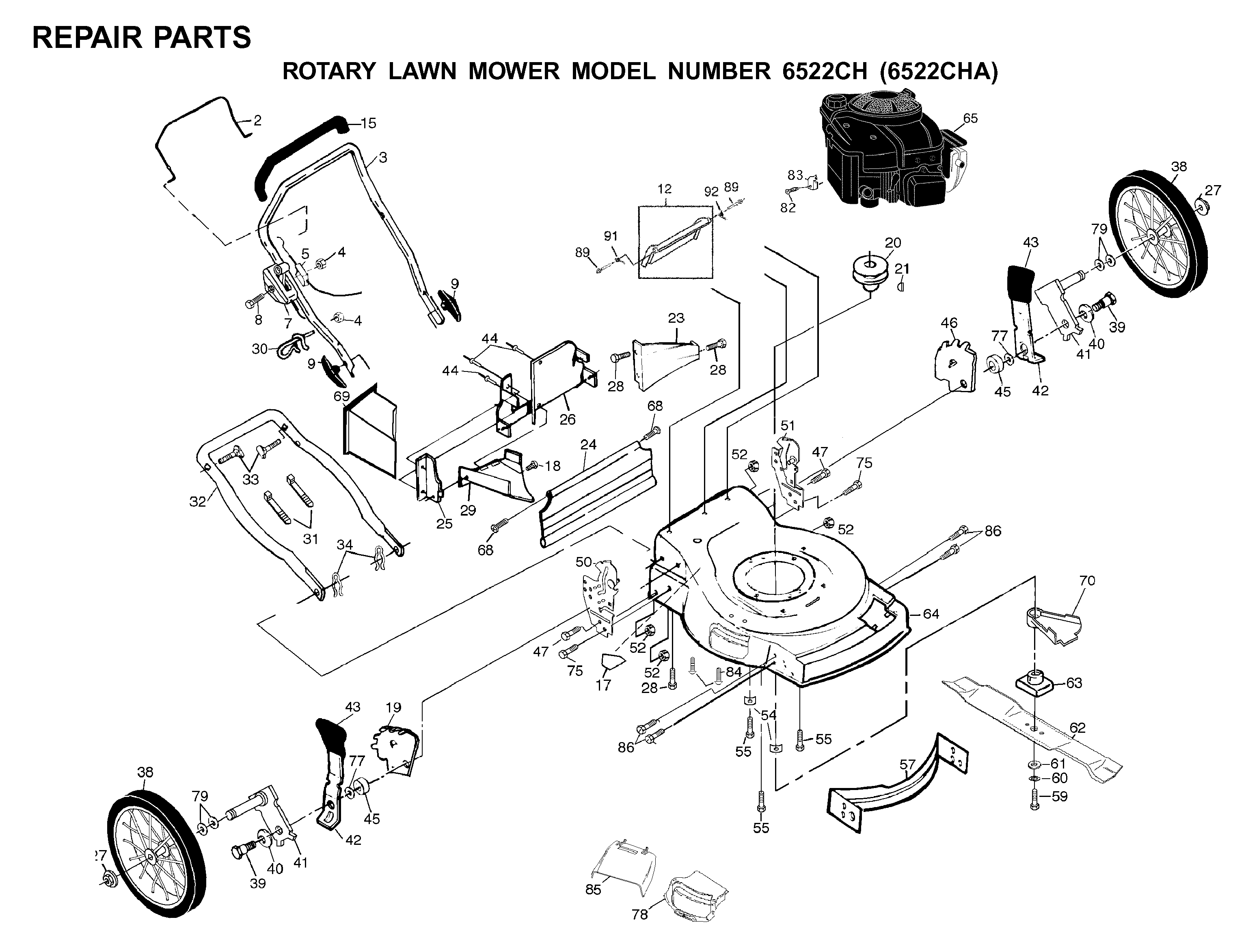 REPAIR PARTS