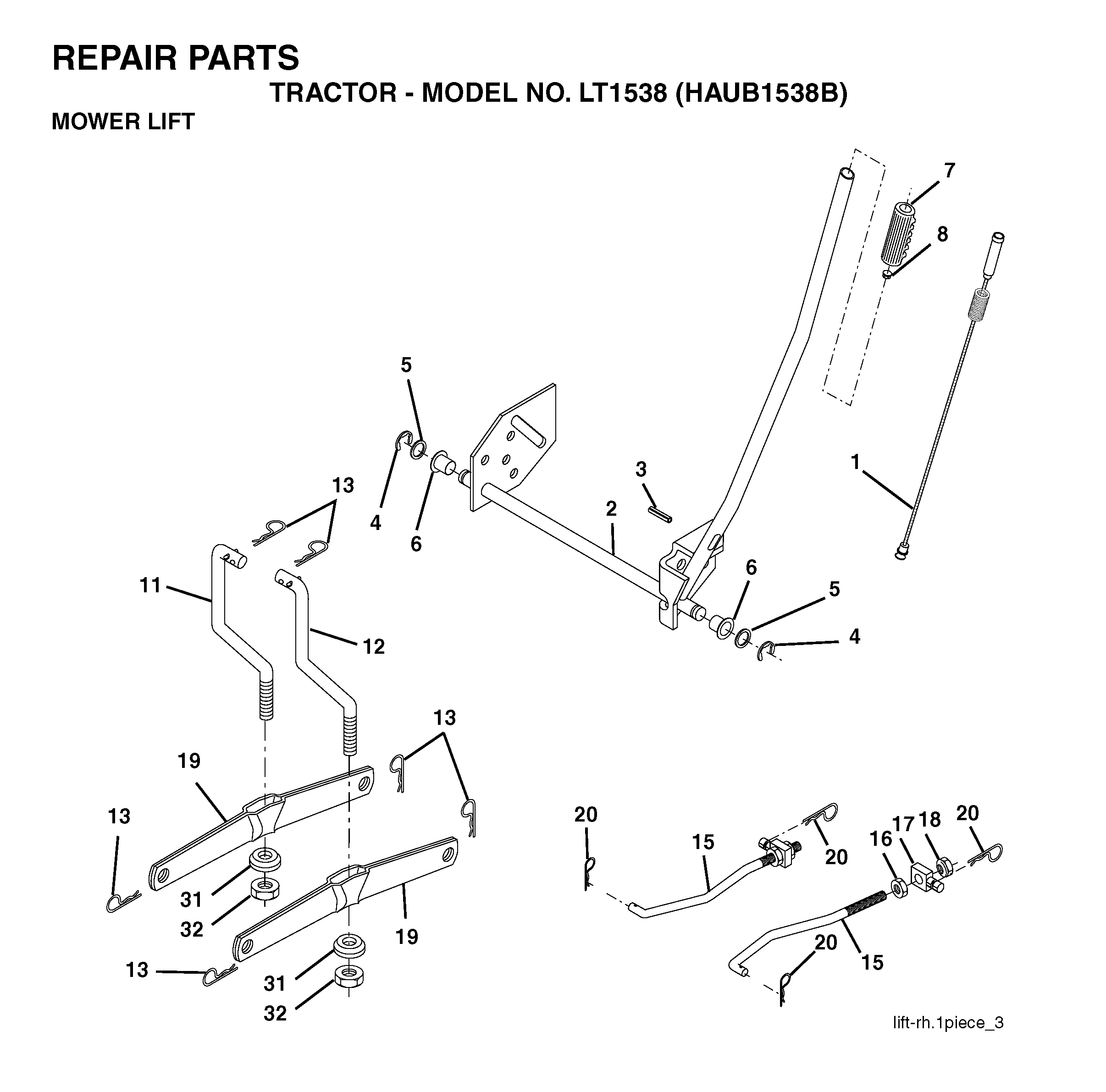 MOWER LIFT / DECK LIFT