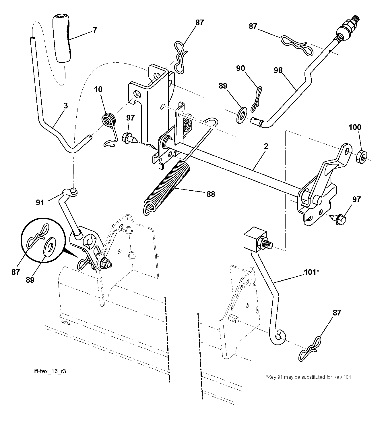 MOWER LIFT / DECK LIFT