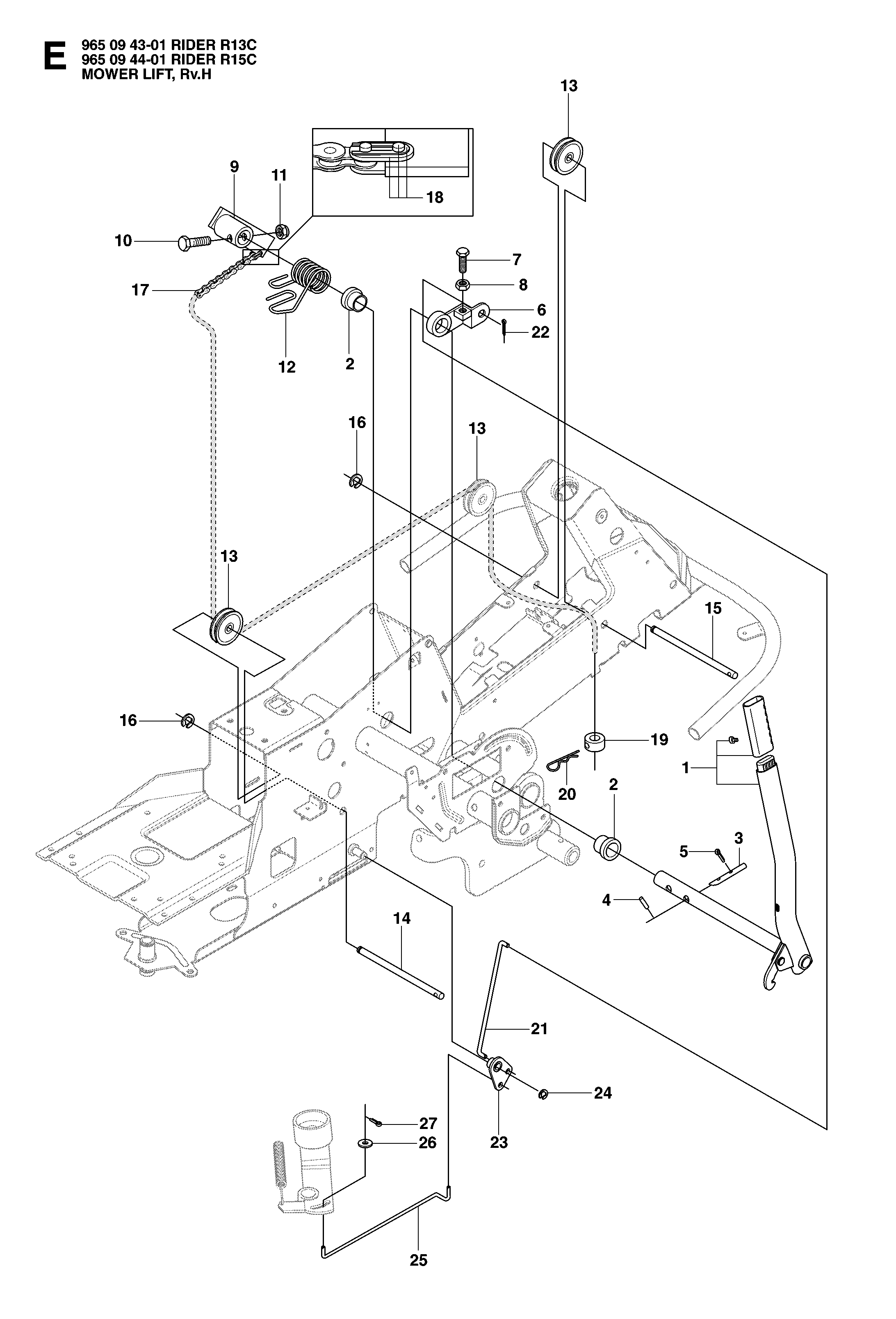 MOWER LIFT / DECK LIFT