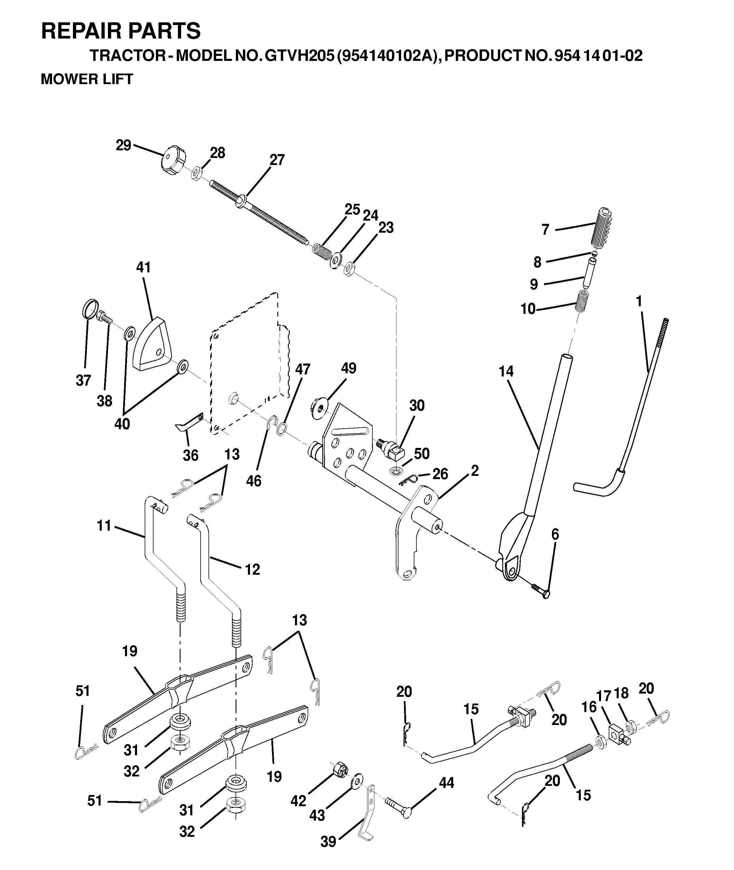 MOWER LIFT / DECK LIFT