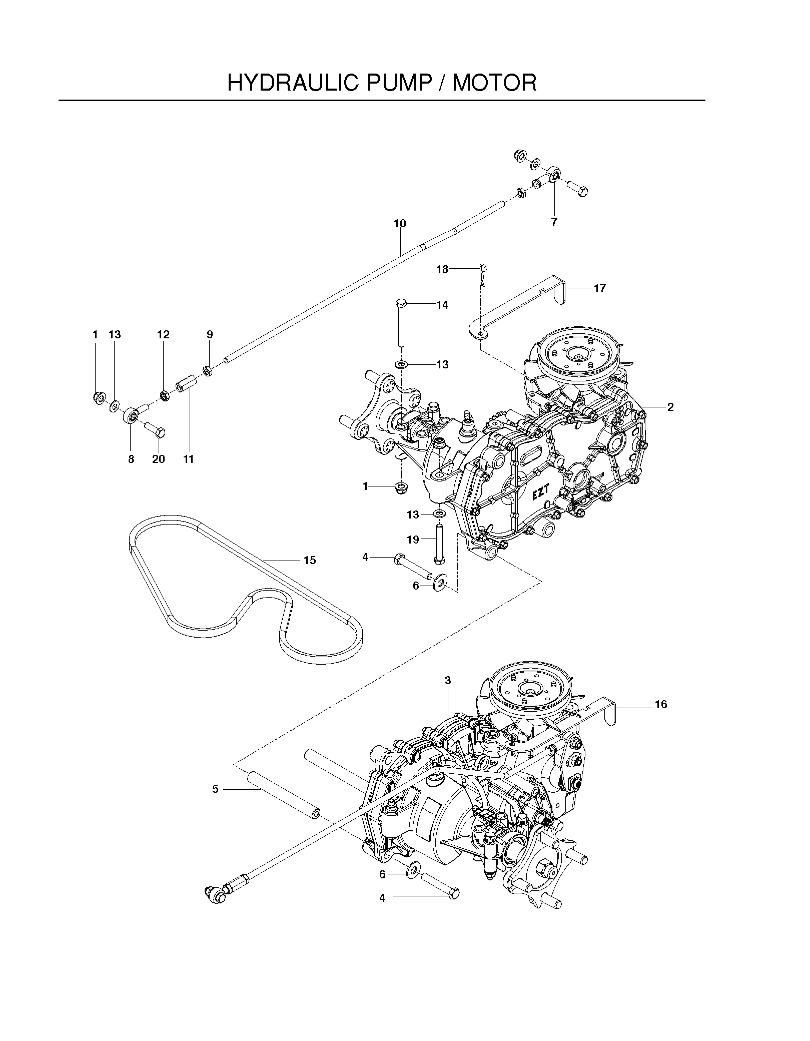 HYDRAULIC PUMP - MOTOR