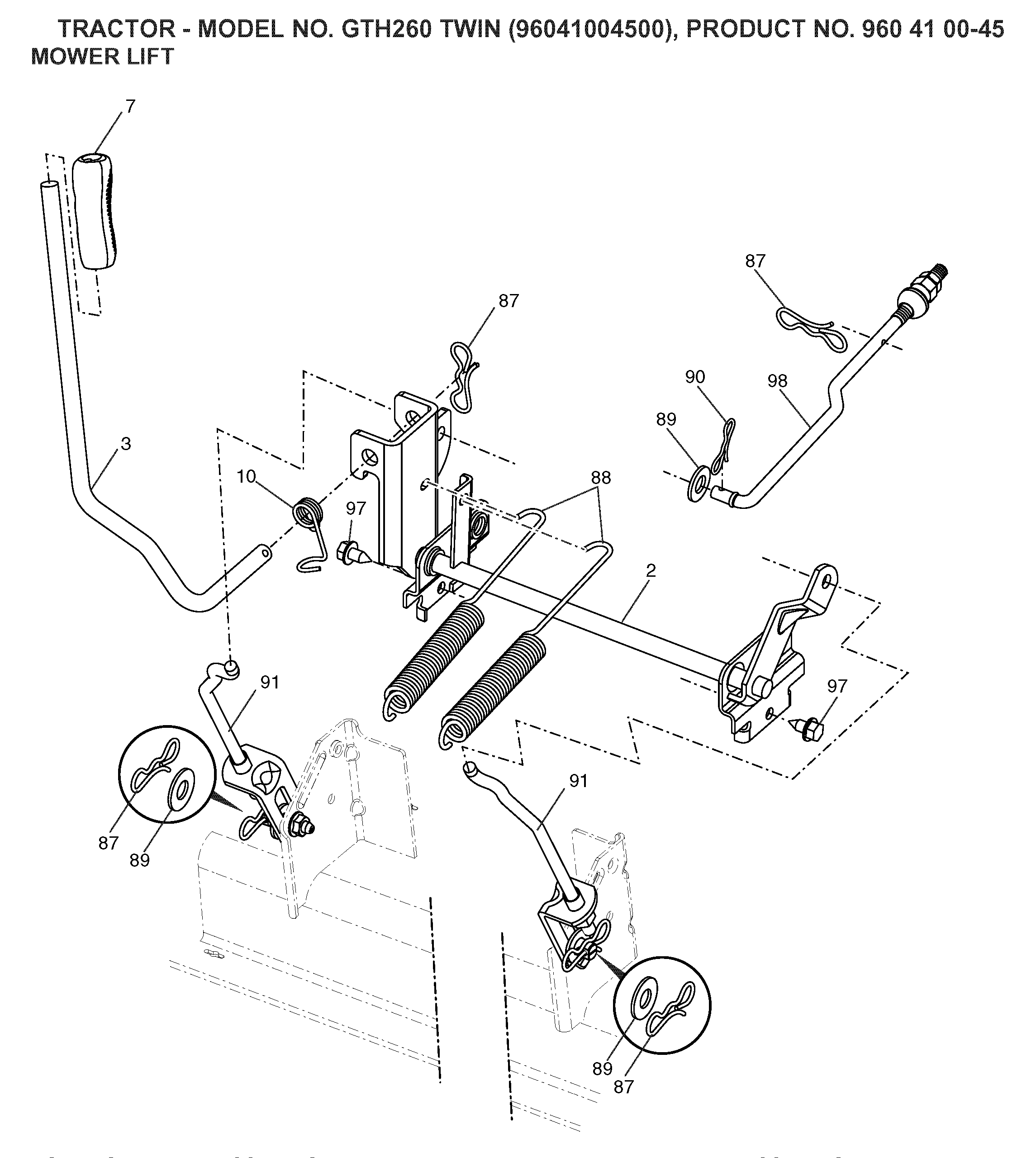 MOWER LIFT / DECK LIFT