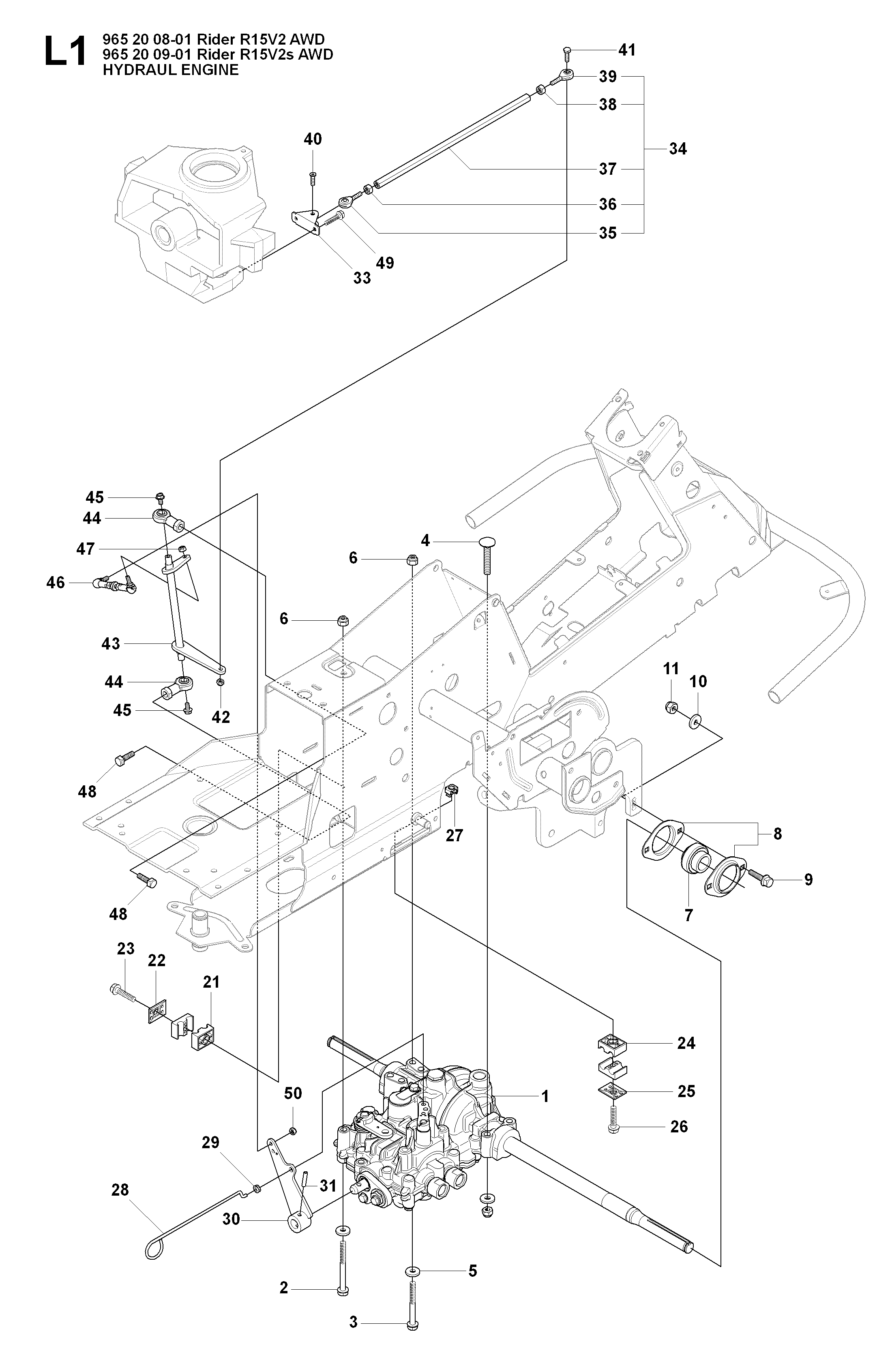 HYDRAULIC PUMP - MOTOR