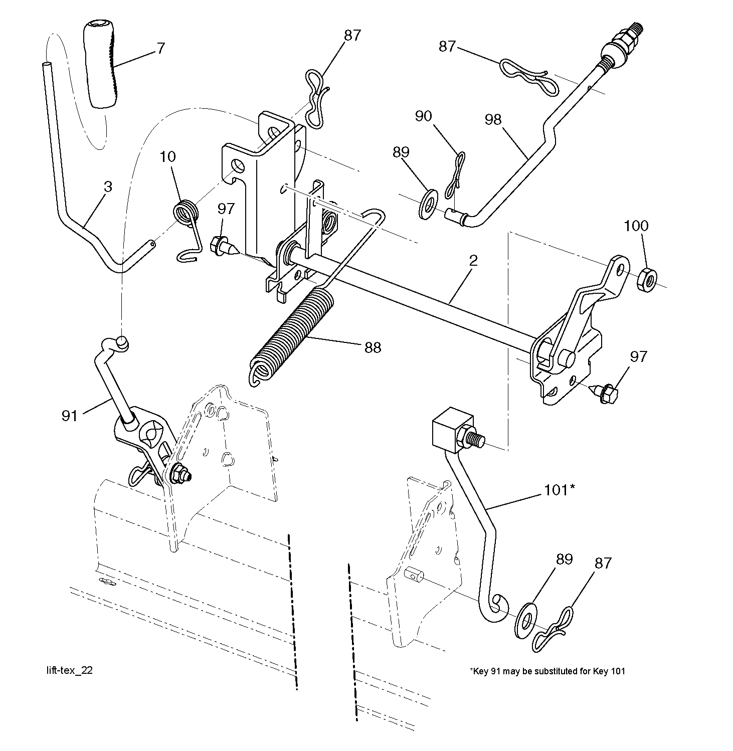 MOWER LIFT / DECK LIFT