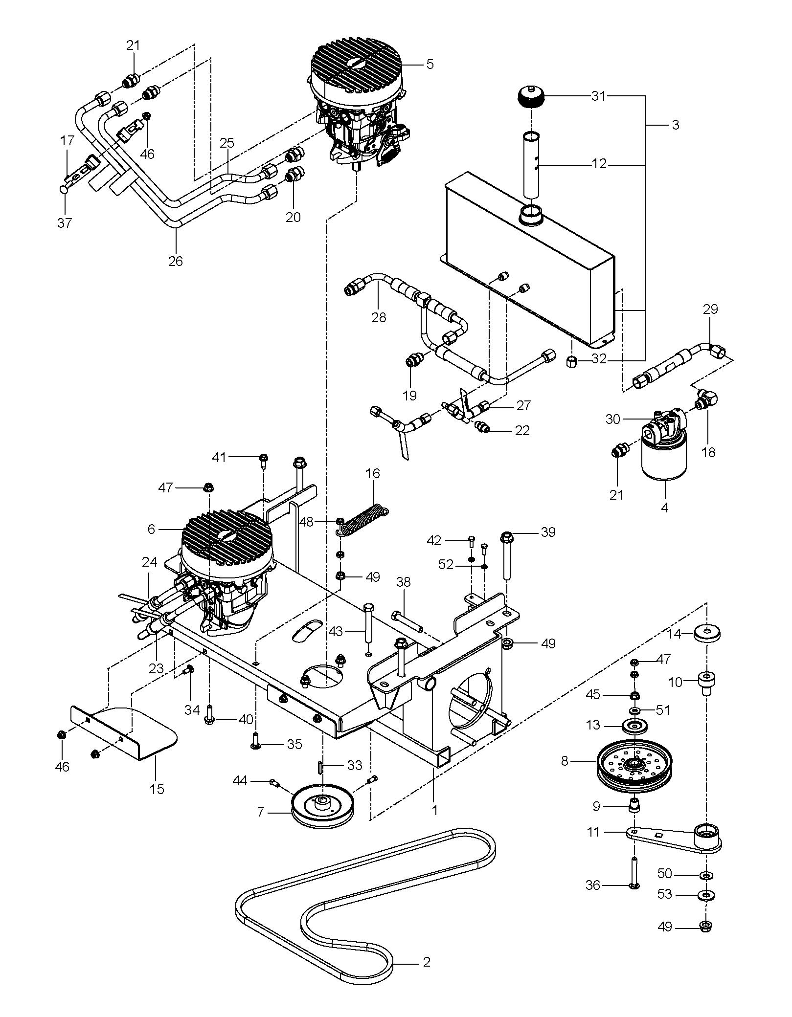 HYDRAULIC PUMP - MOTOR