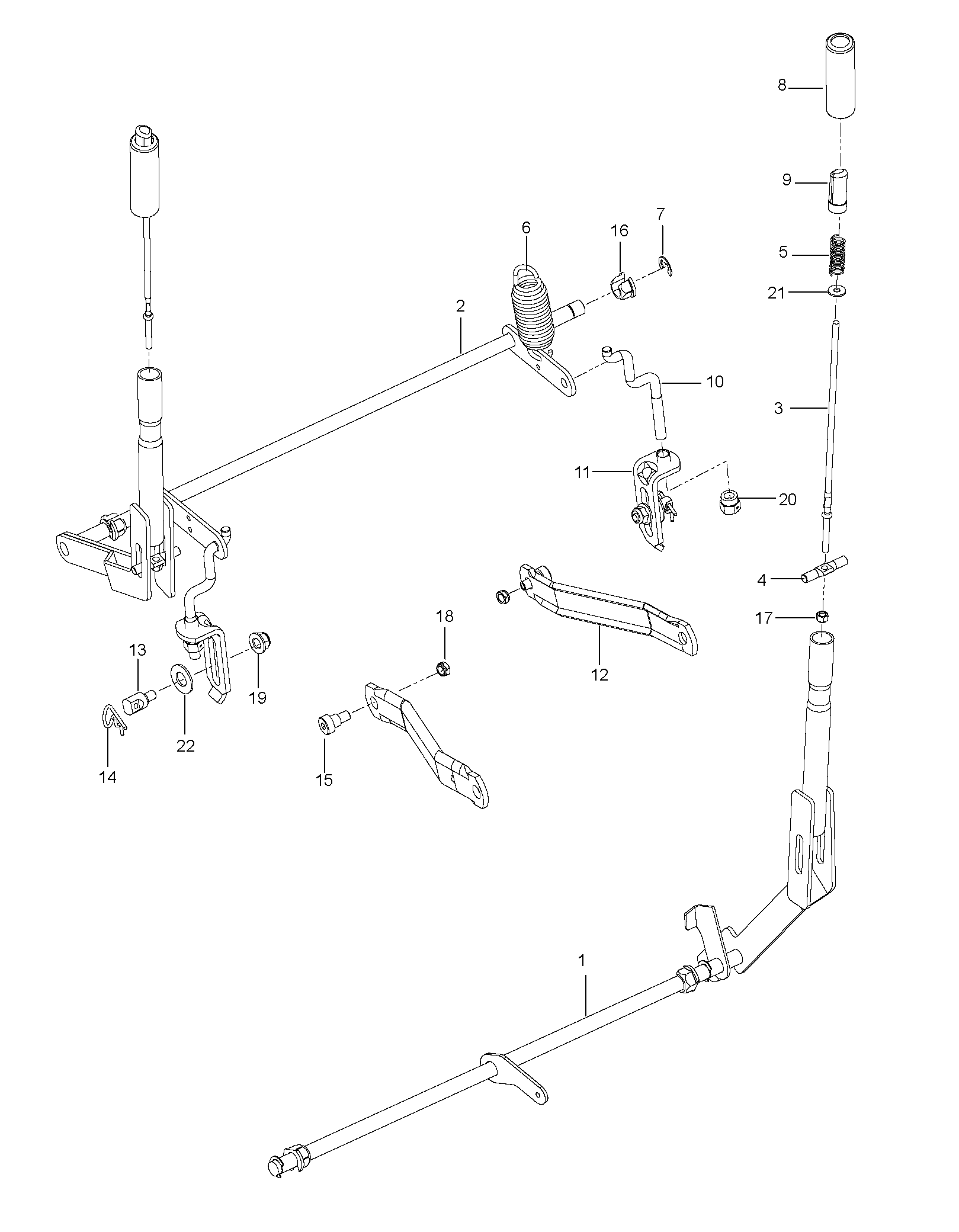 BRAKE / REAR MOWER LIFT