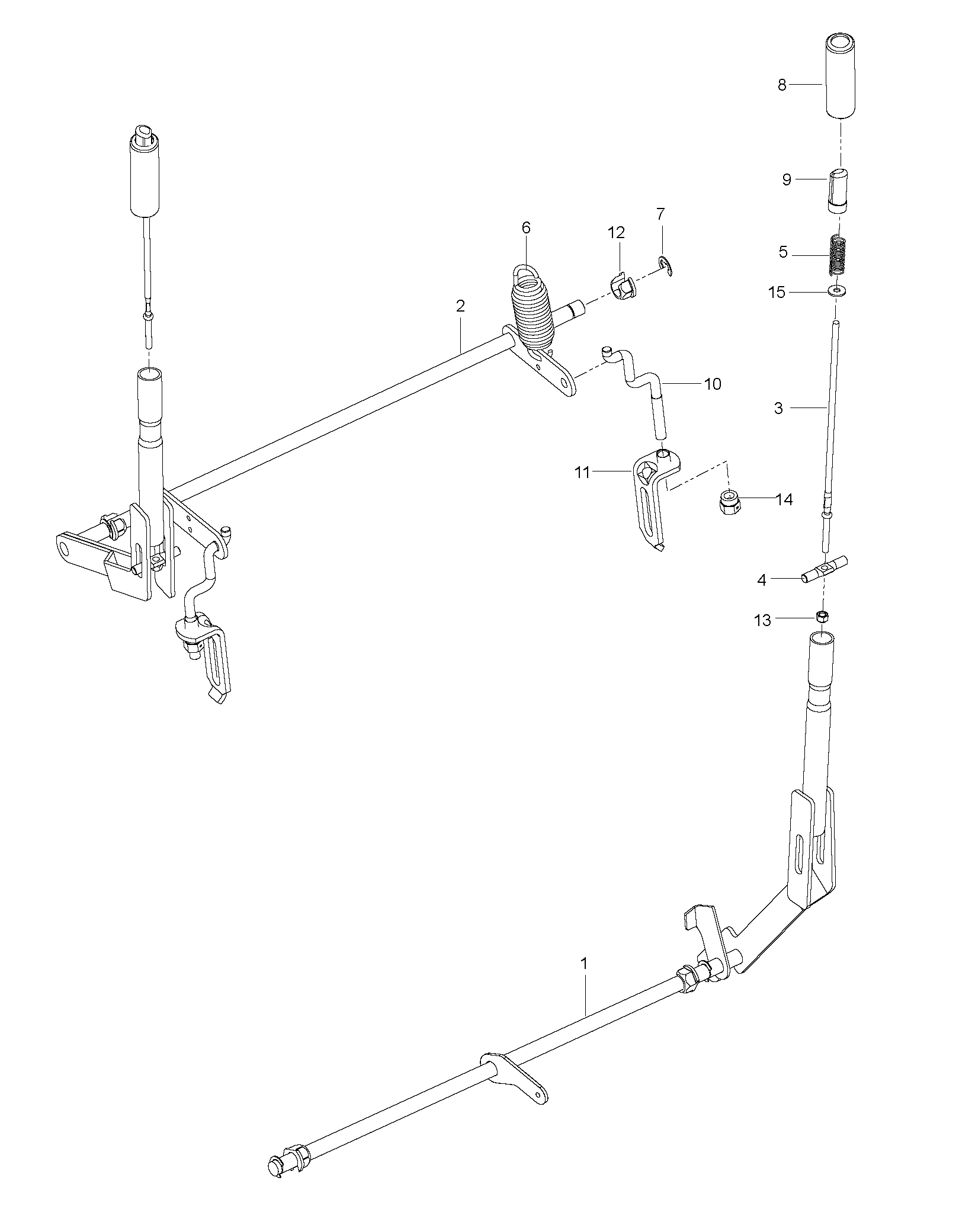 BRAKE / REAR MOWER LIFT